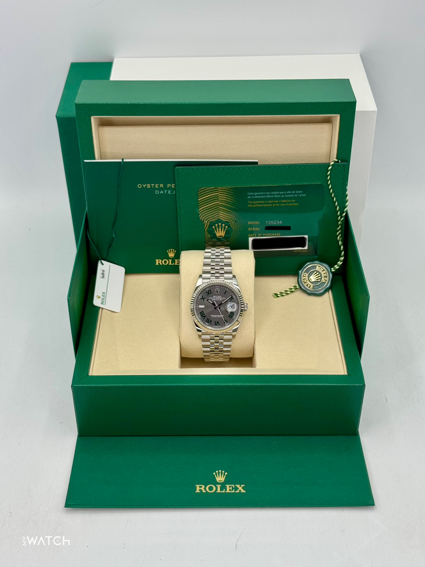 NEW 2025 Rolex Datejust 36mm 126234 Jubilee Wimbledon Dial