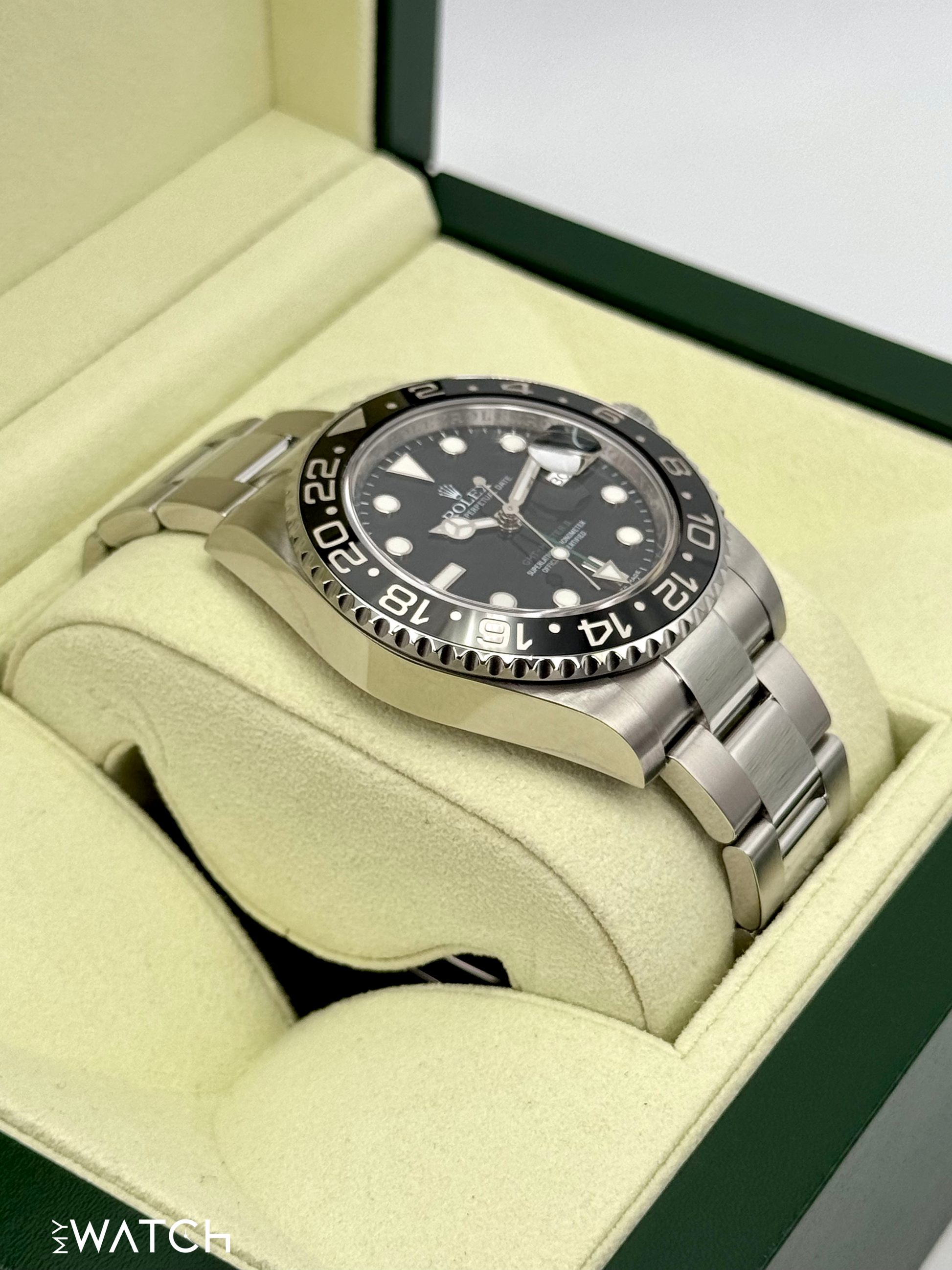 2013 Rolex GMT-Master II 40mm 116710LN Stainless Steel Black Dial - MyWatchLLC