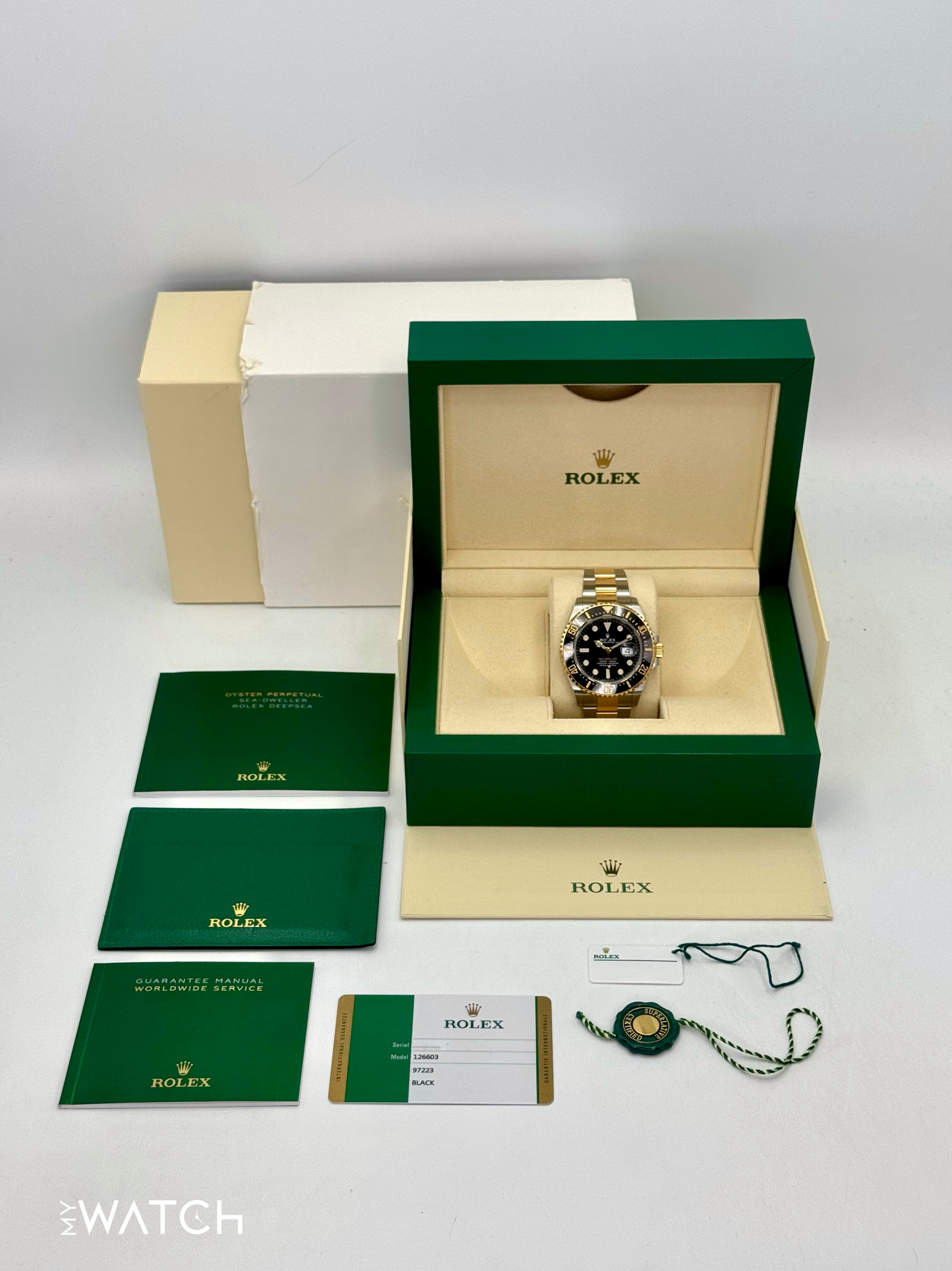 2019 Rolex Sea-Dweller 43mm 126603 Two-Tone Black Dial - MyWatchLLC
