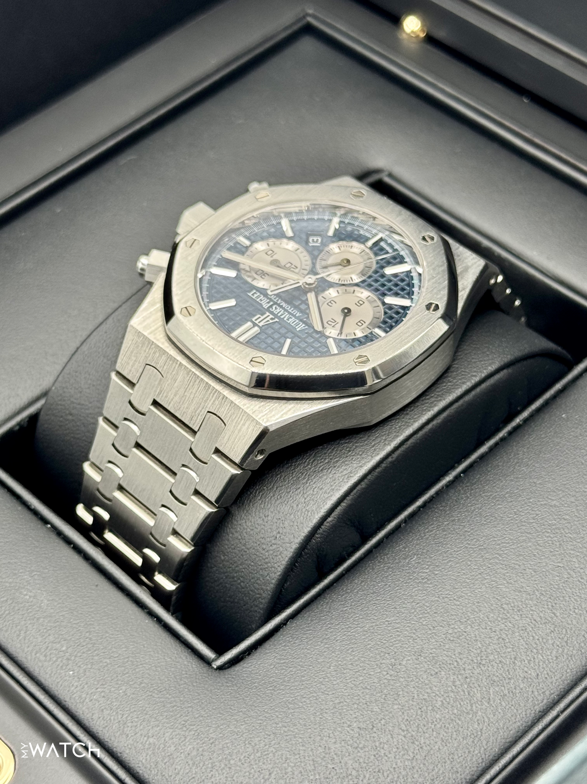 2019 Audemars Piguet Royal Oak 41mm 26331ST Chronograph Blue Dial - MyWatchLLC