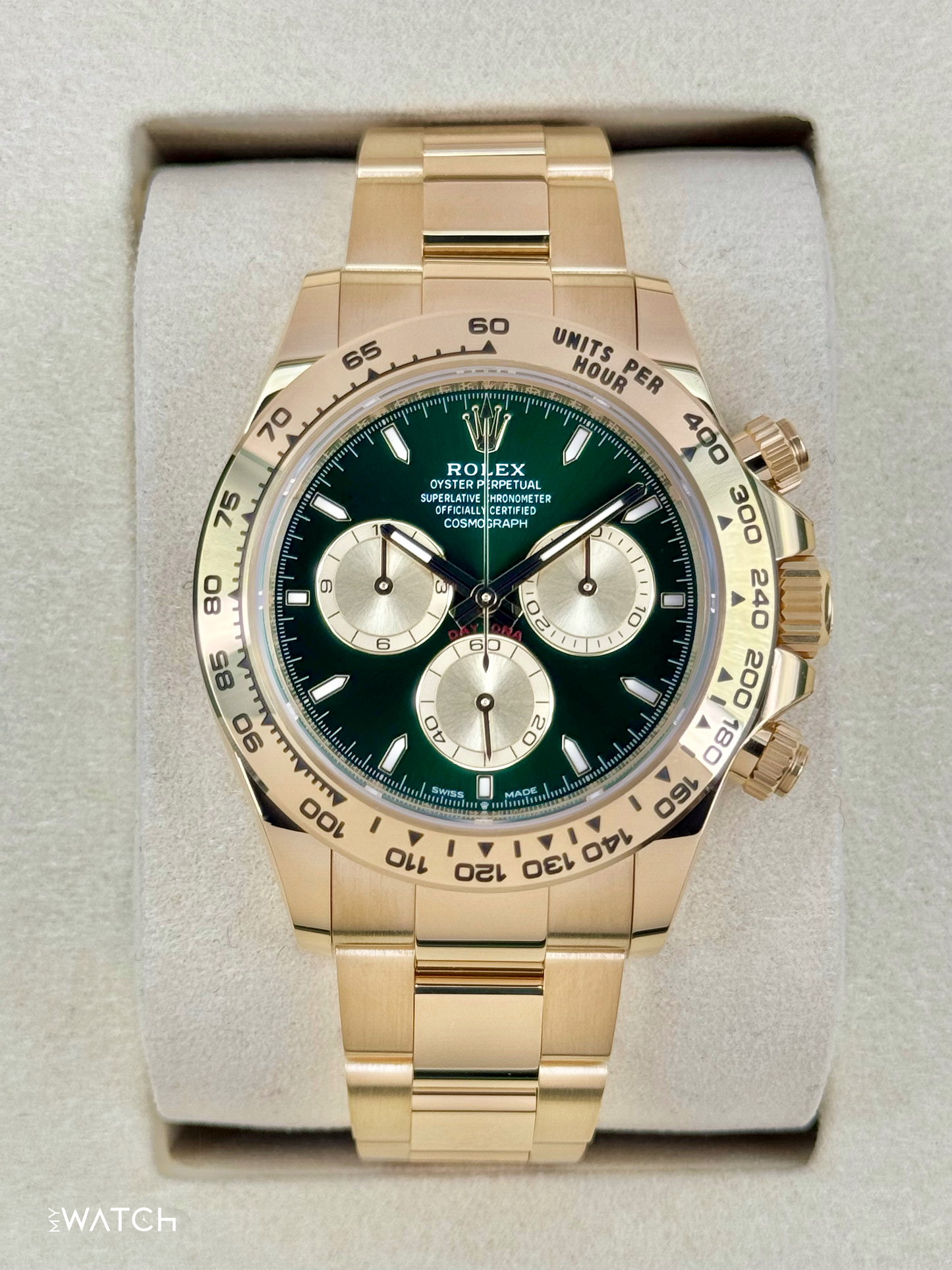 NEW 2025 Rolex Daytona "John Mayer" 40mm 126508 Yellow Gold Green Dial - MyWatchLLC