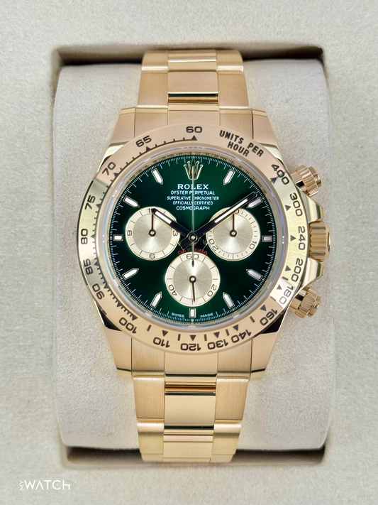 NEW 2025 Rolex Daytona "John Mayer" 40mm 126508 Yellow Gold Green Dial - MyWatchLLC