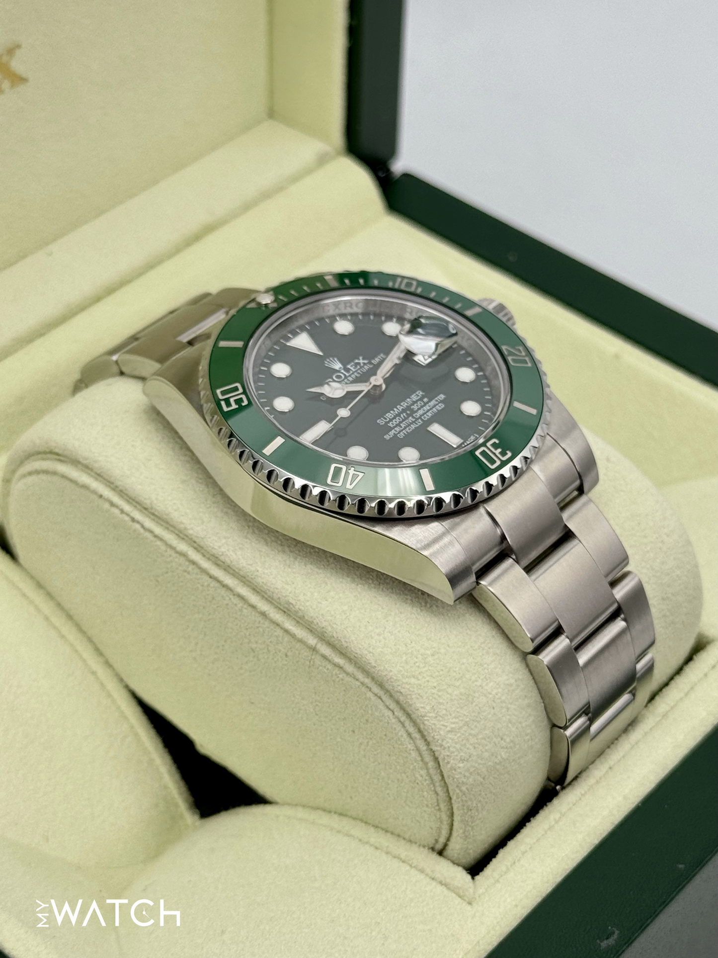 2012 Rolex Submariner “Hulkâ€?40mm 116610LV Green Dial - MyWatchLLC