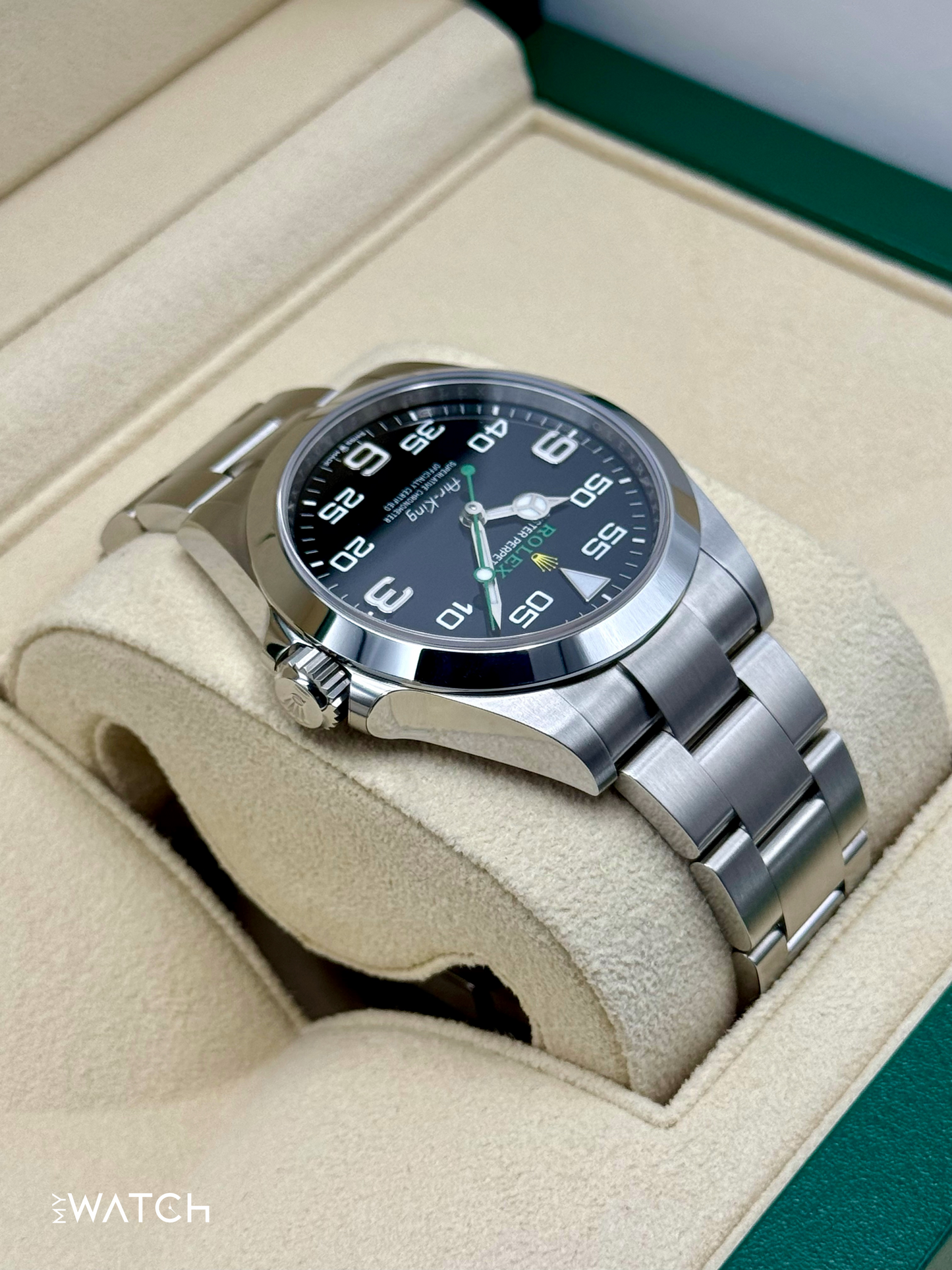 NEW 2024 Rolex Air-King 40mm 126900 Stainless Steel Black Dial - MyWatchLLC