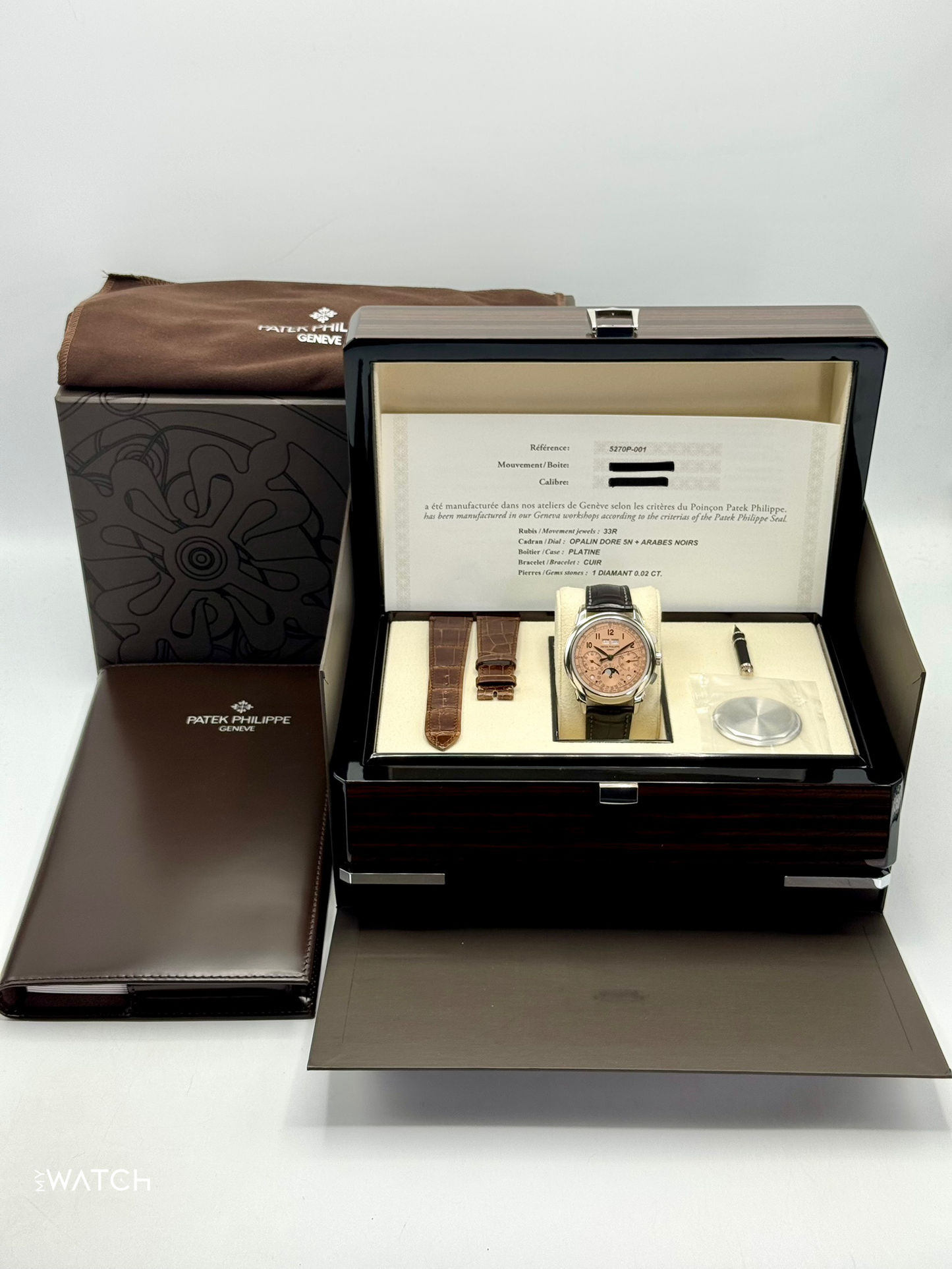 2021 Patek Philippe 5270P Perpetual Calendar Chronograph Salmon Dial - MyWatchLLC