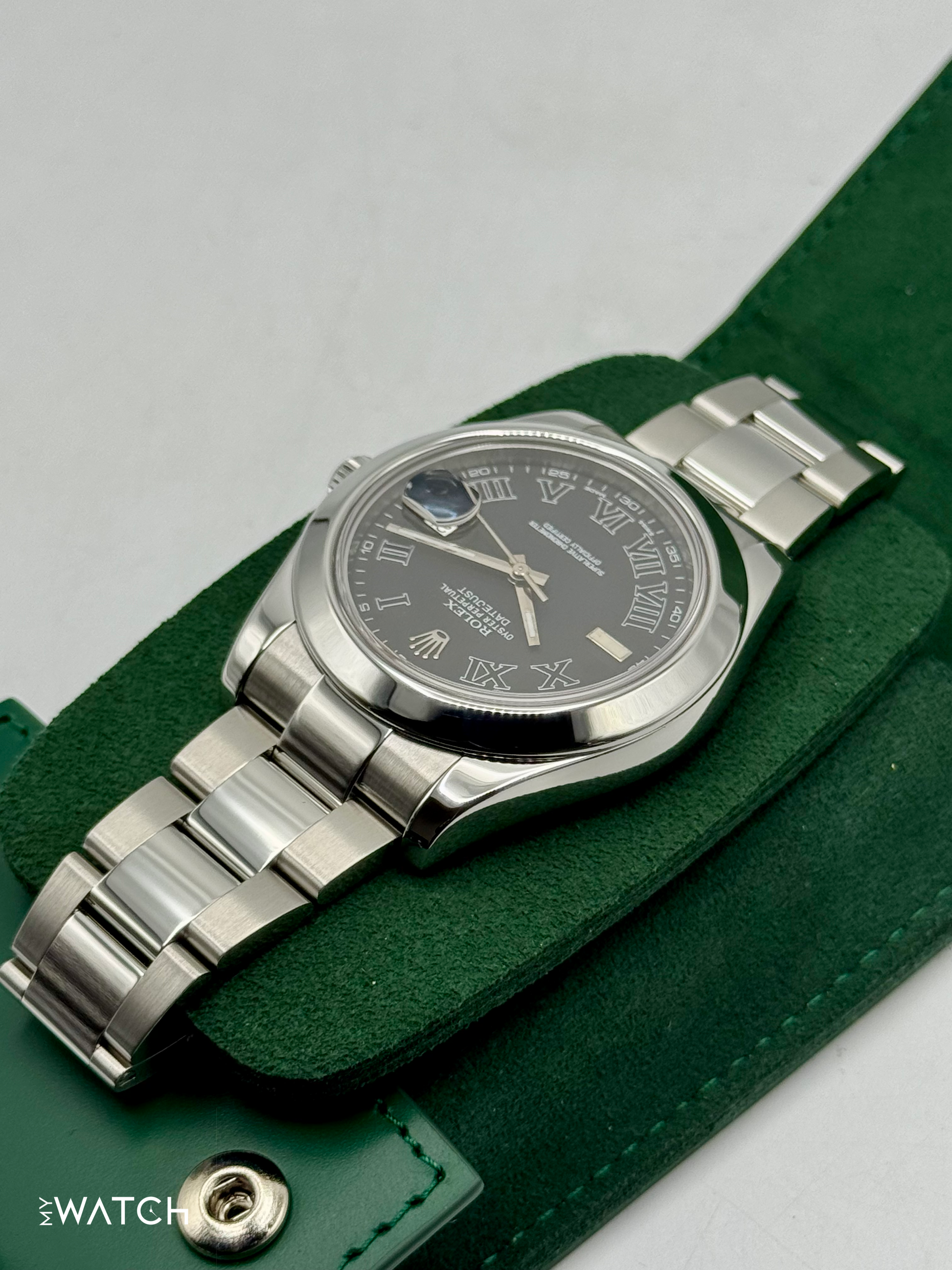 2025 CPO Rolex Datejust II 41mm 116300 Stainless Steel Oyster Black Dial - MyWatchLLC