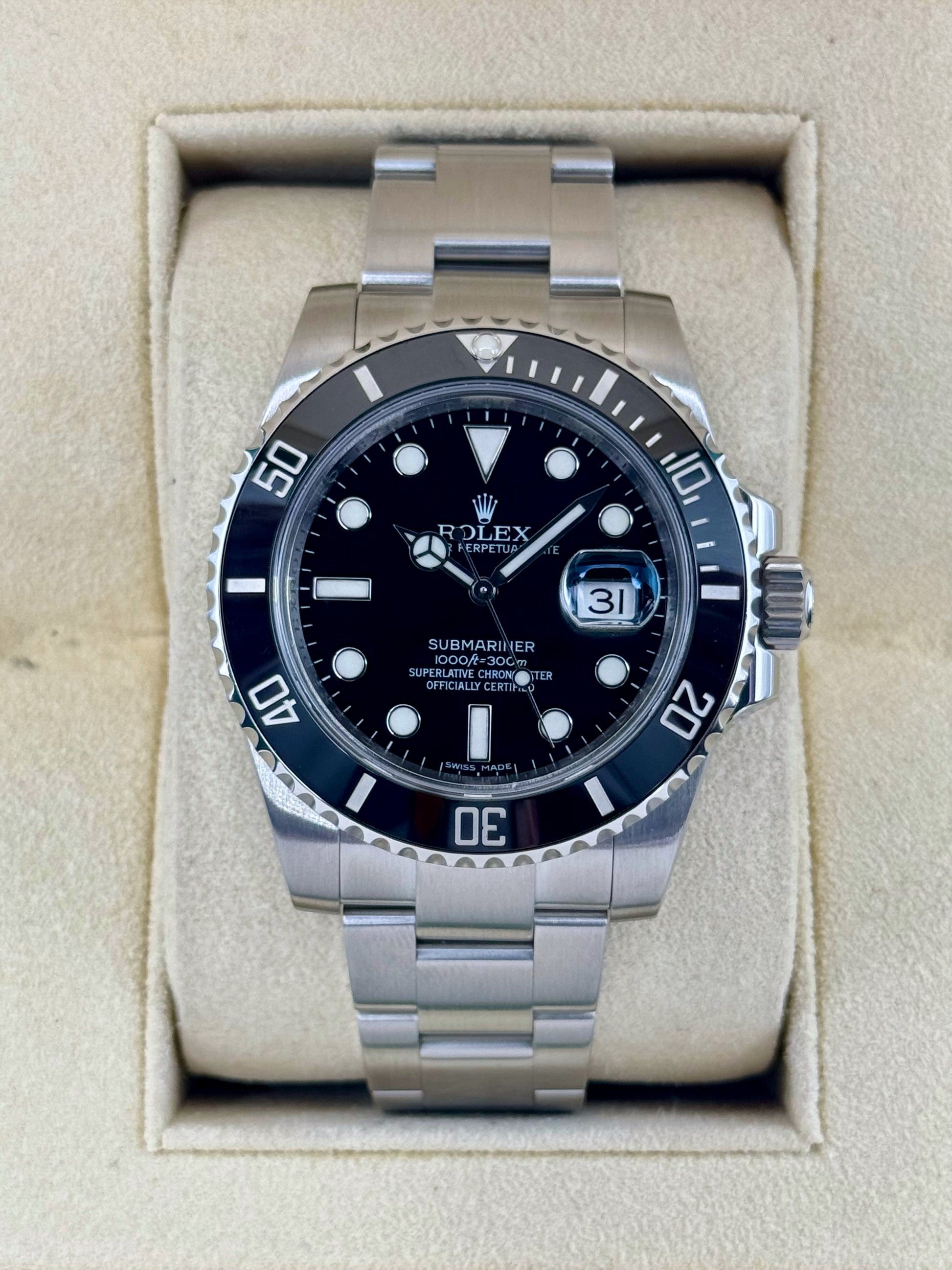 2015 Rolex Submariner 40mm 116610LN Stainless Steel Black Dial - MyWatchLLC