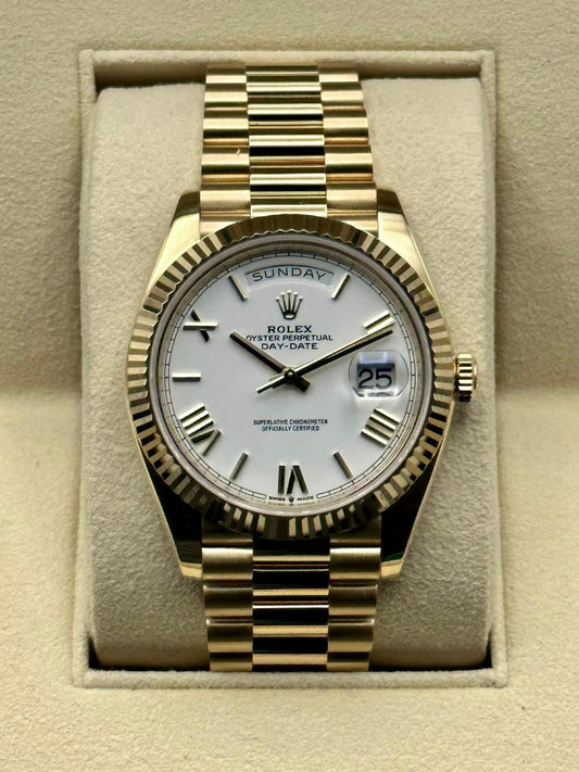 Rolex Day-Date 228238 White Roman Numeral Dial - MyWatchLLC