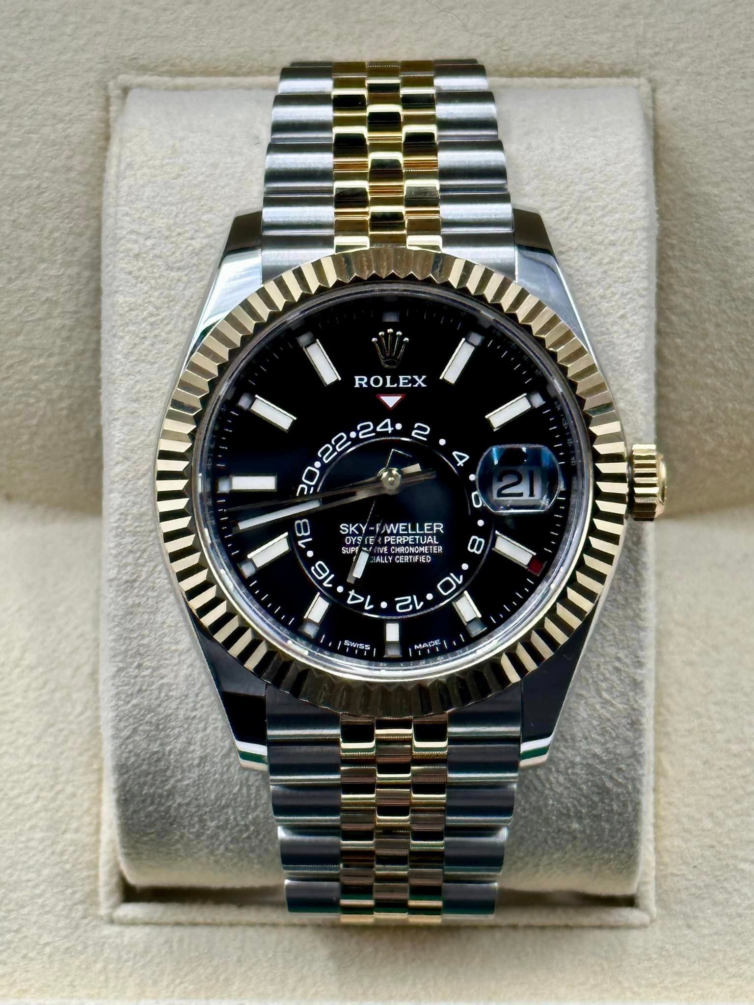 2021 Rolex Sky-Dweller 326933 Jubilee Black Dial - MyWatchLLC