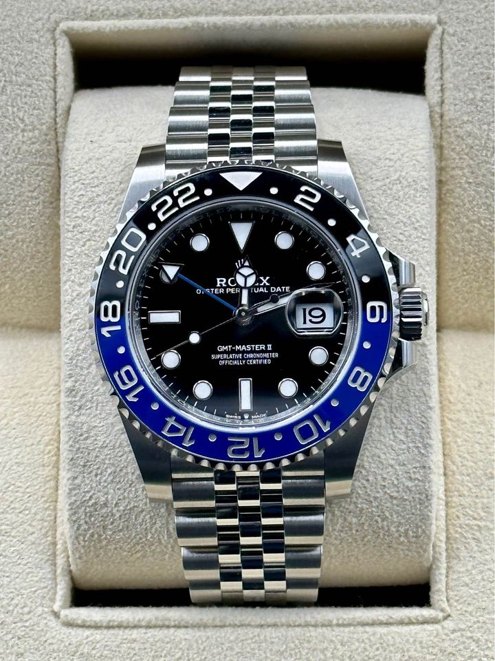 NEW 2022 Rolex GMT-Master II “Batgirlâ€?126710BLNR SS on Jubilee - MyWatchLLC