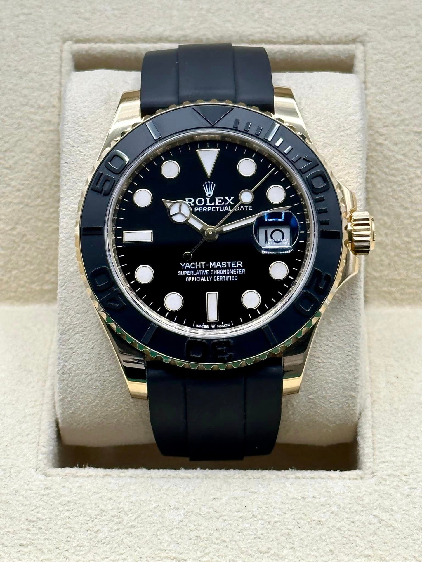 2023 Rolex Yacht-Master 42mm 226658 Black Dial Oysterflex - MyWatchLLC