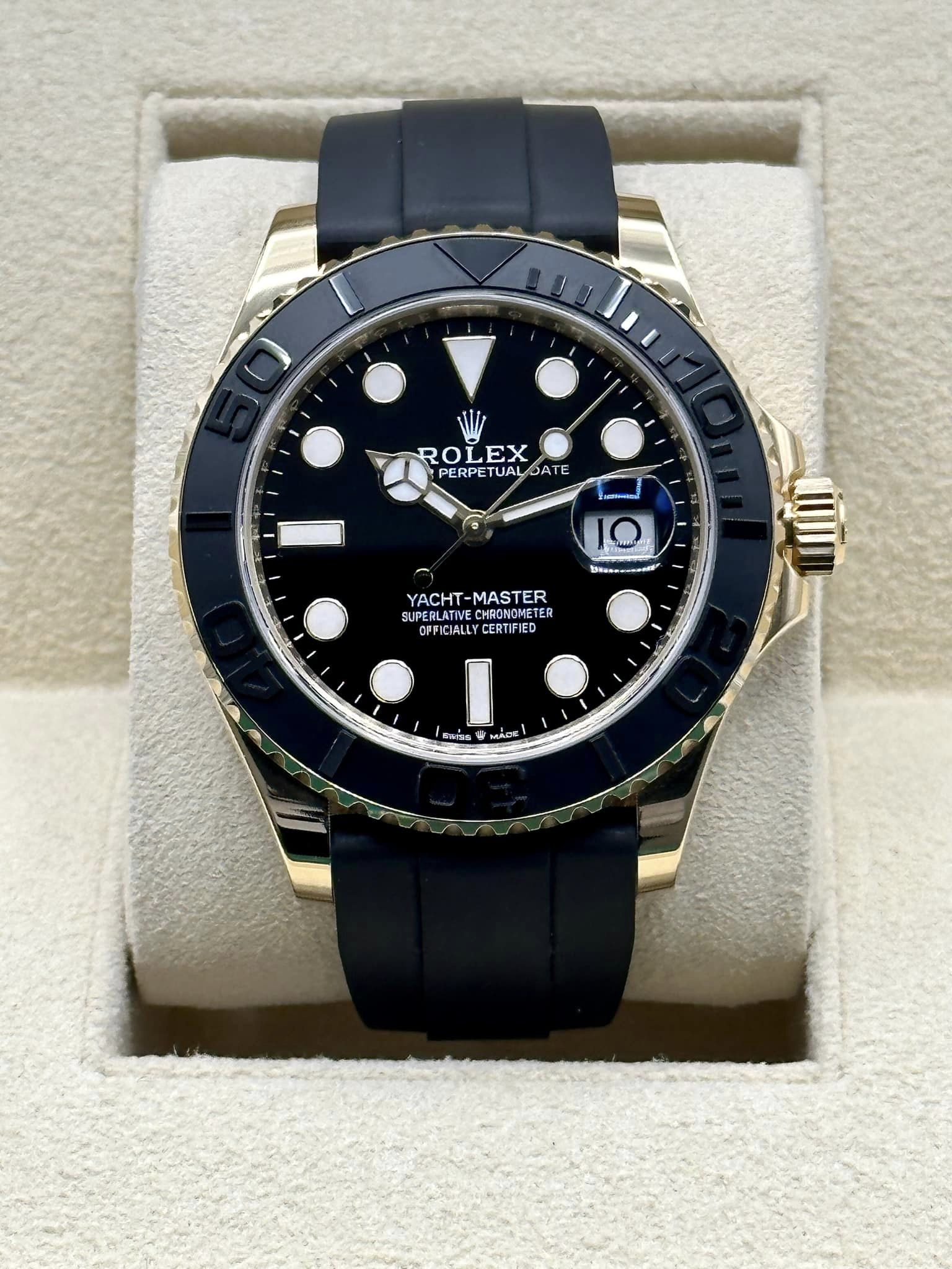 2023 Rolex Yacht-Master 42mm 226658 Black Dial Oysterflex - MyWatchLLC