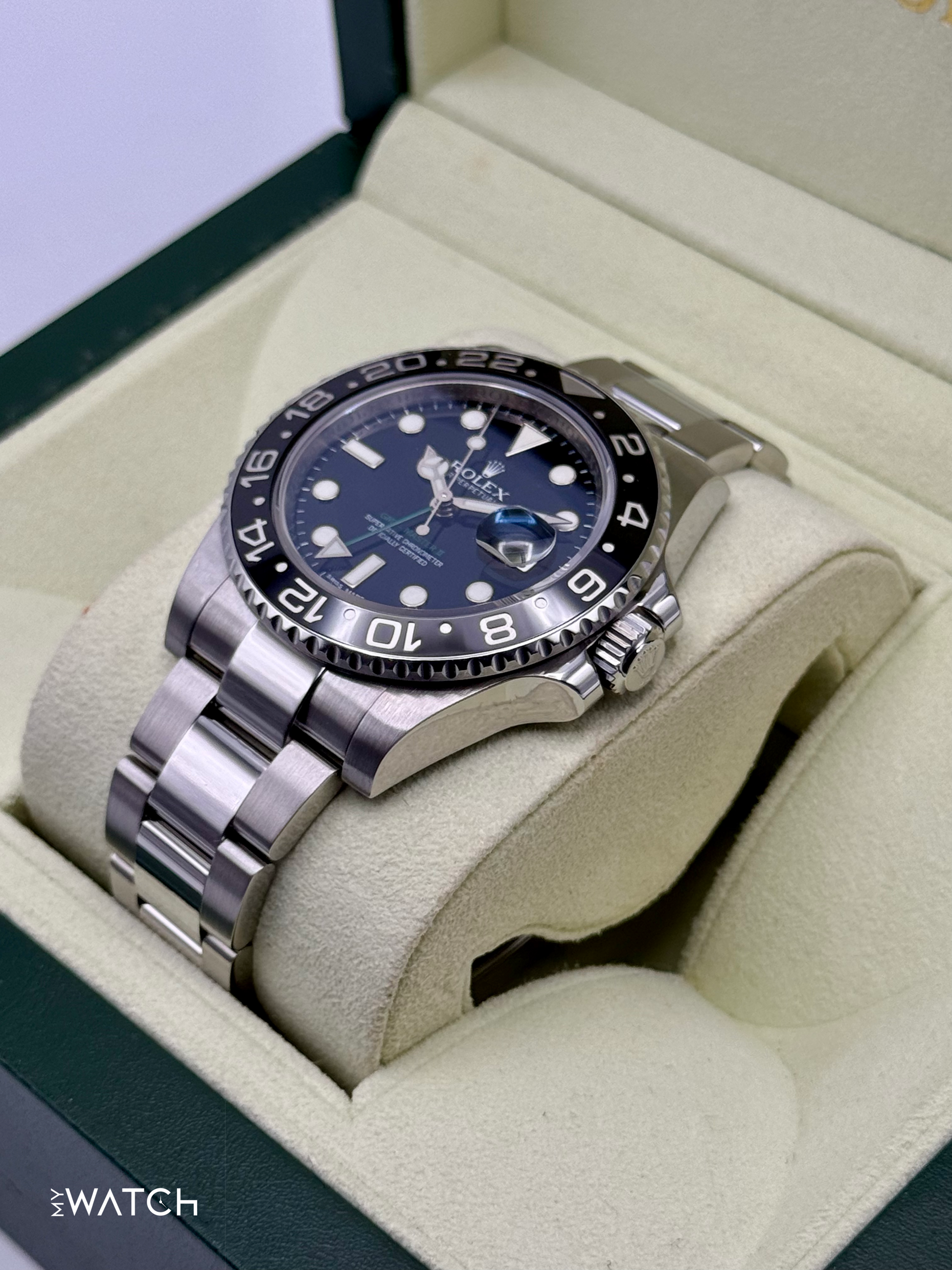 2011 Rolex GMT-Master II 40mm 116710LN Stainless Steel Black Dial - MyWatchLLC