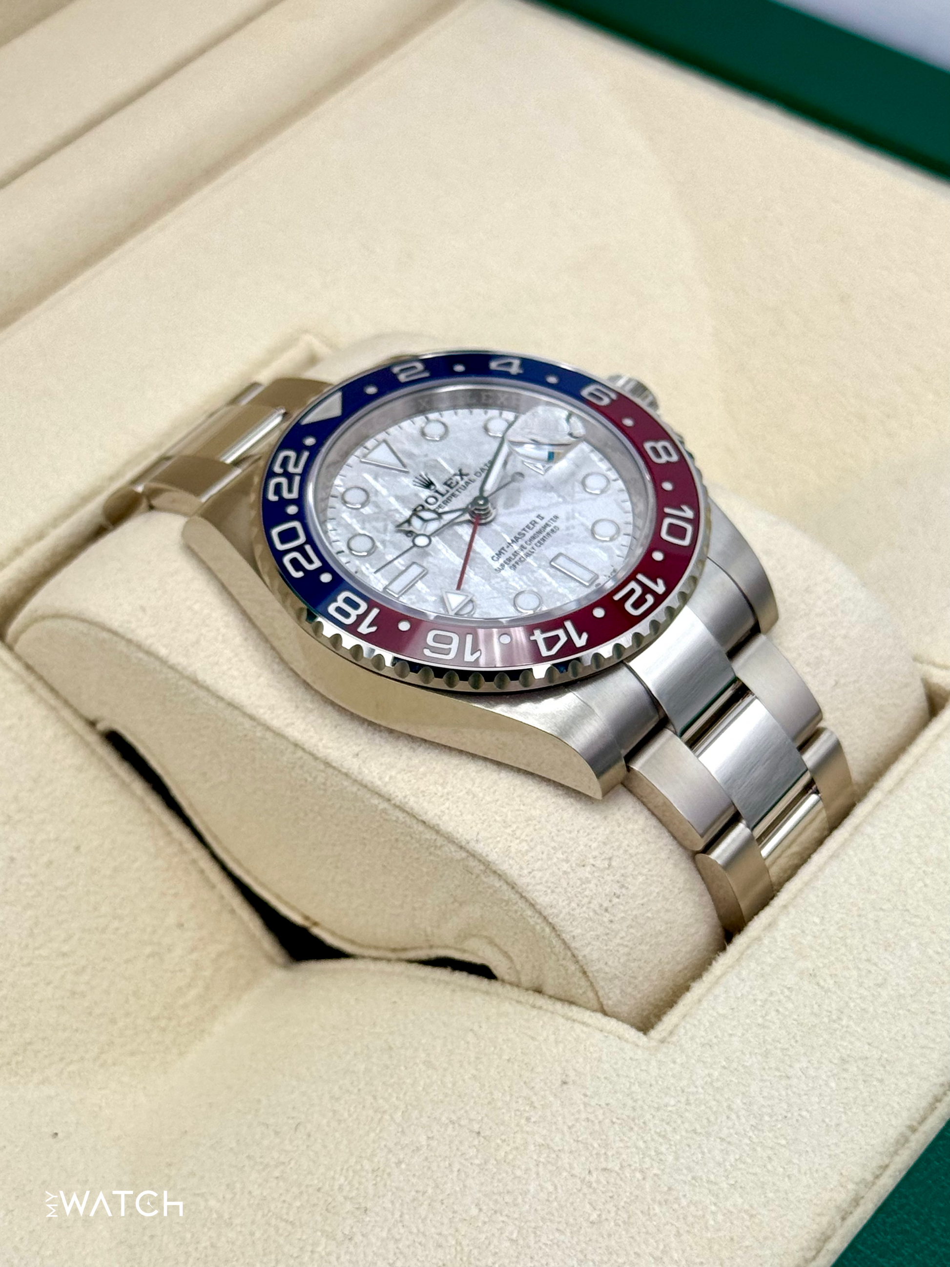 2022 Rolex GMT-Master II "Pepsi" 40mm 126719BLRO Meteorite Dial - MyWatchLLC