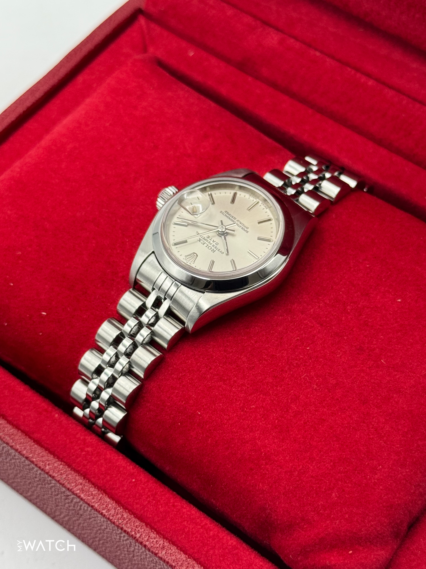 2002 Rolex Lady Datejust 26mm 79160 Stainless Steel Jubilee Silver Dial - MyWatchLLC