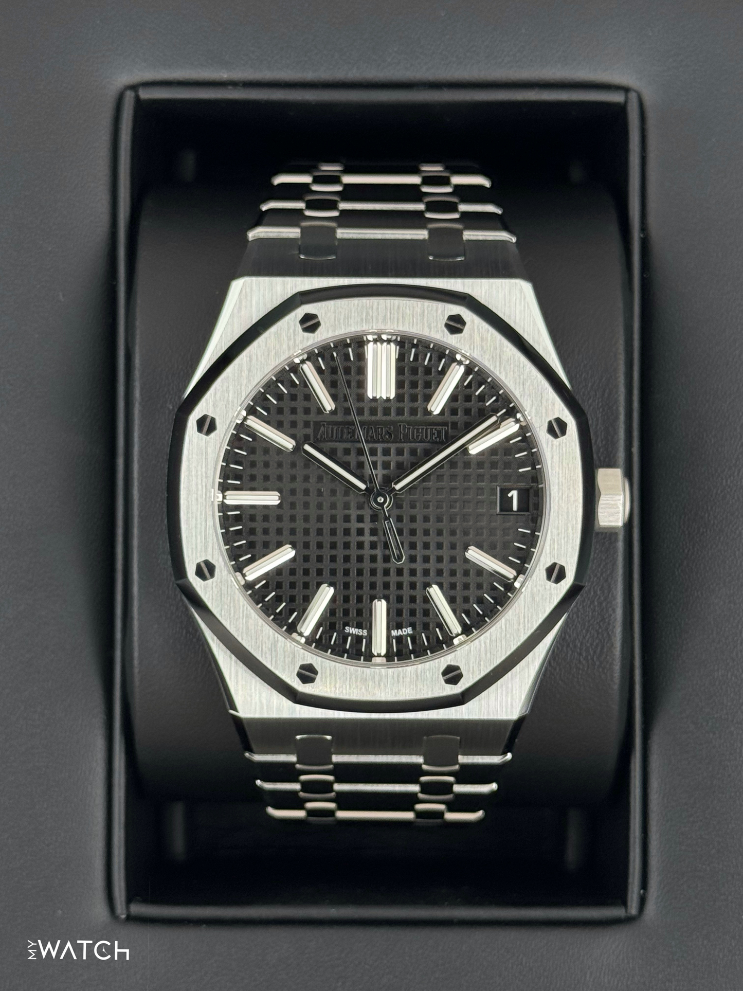2025 Audemars Piguet  Royal Oak  41mm 15510ST Stainless Steel Black Dial - MyWatchLLC