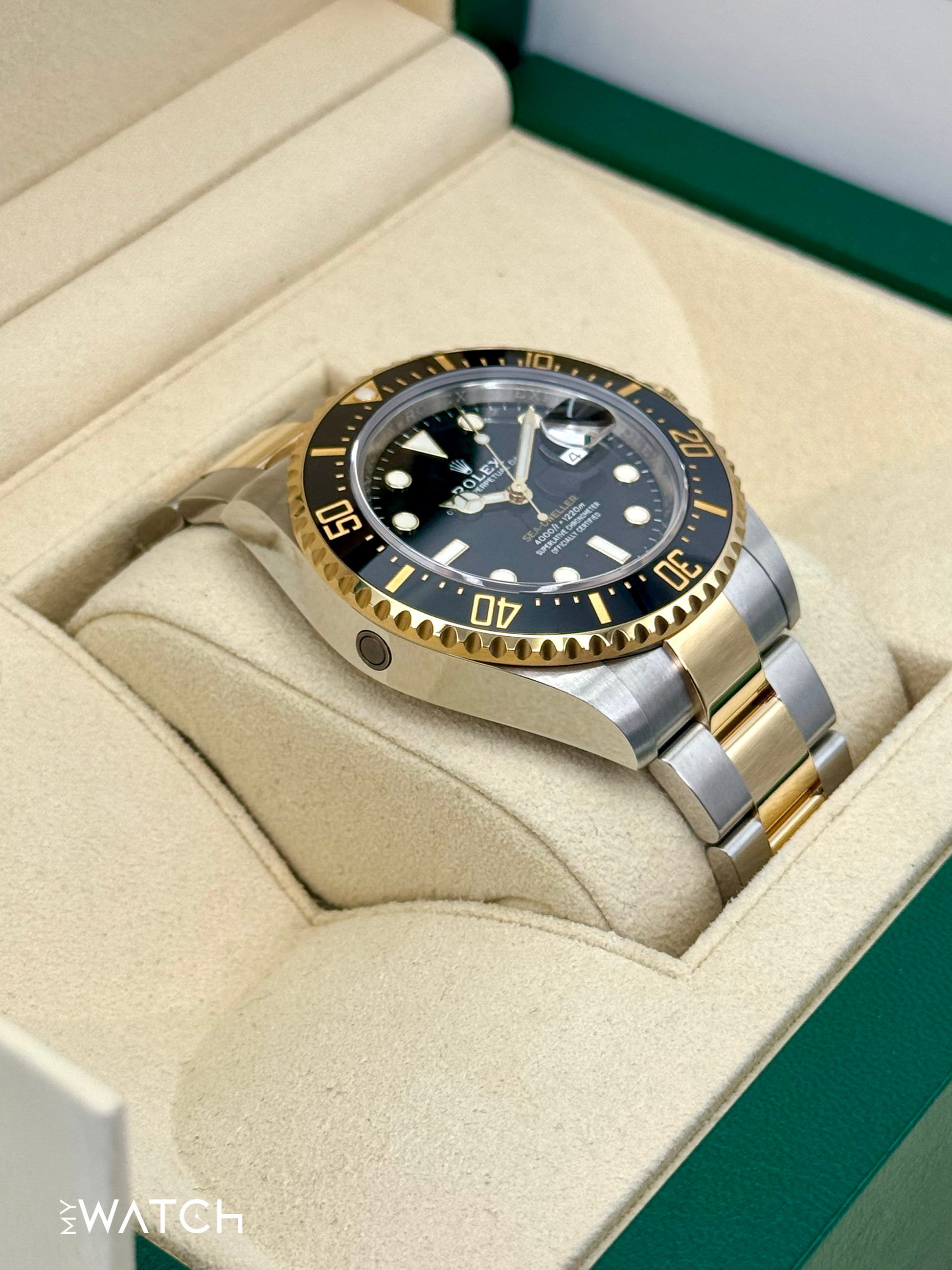 2019 Rolex Sea-Dweller 43mm 126603 Two-Tone Black Dial - MyWatchLLC