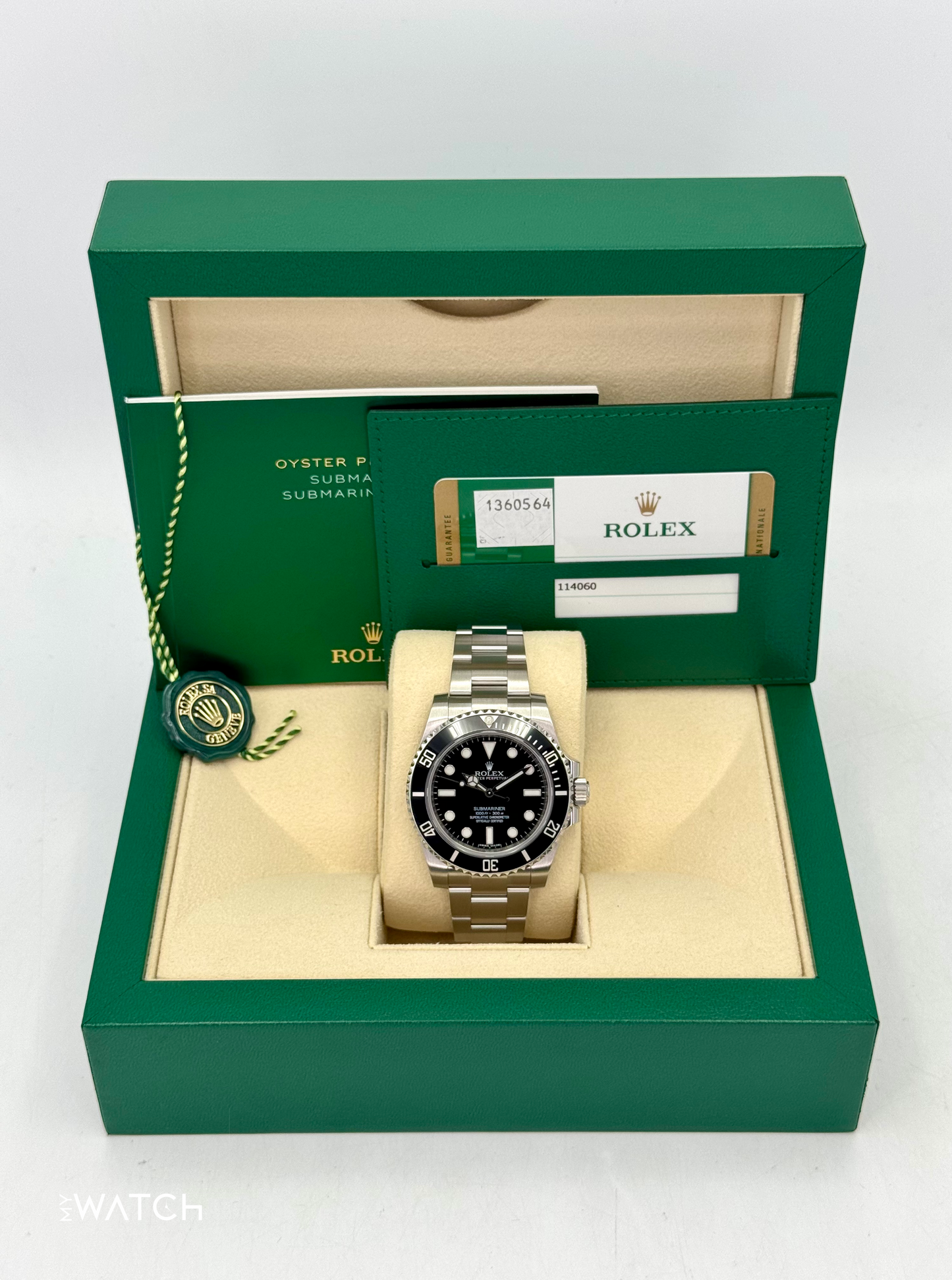 2015 Rolex Submariner 40mm 114060 Stainless Steel Black Dial - MyWatchLLC