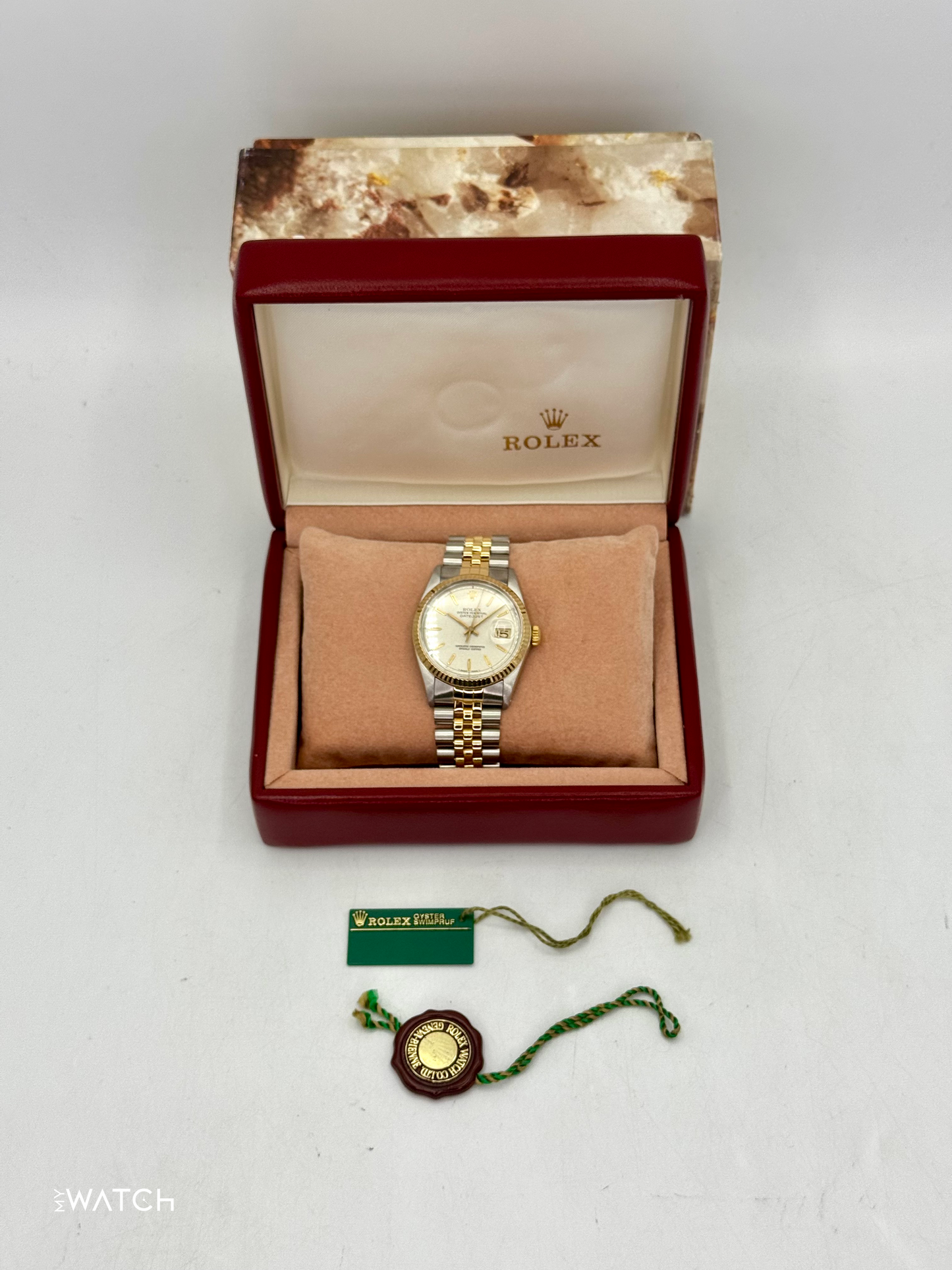 1987 Rolex Datejust 36mm 16013 Two-Tone Jubilee Ivory Anniversary Dial