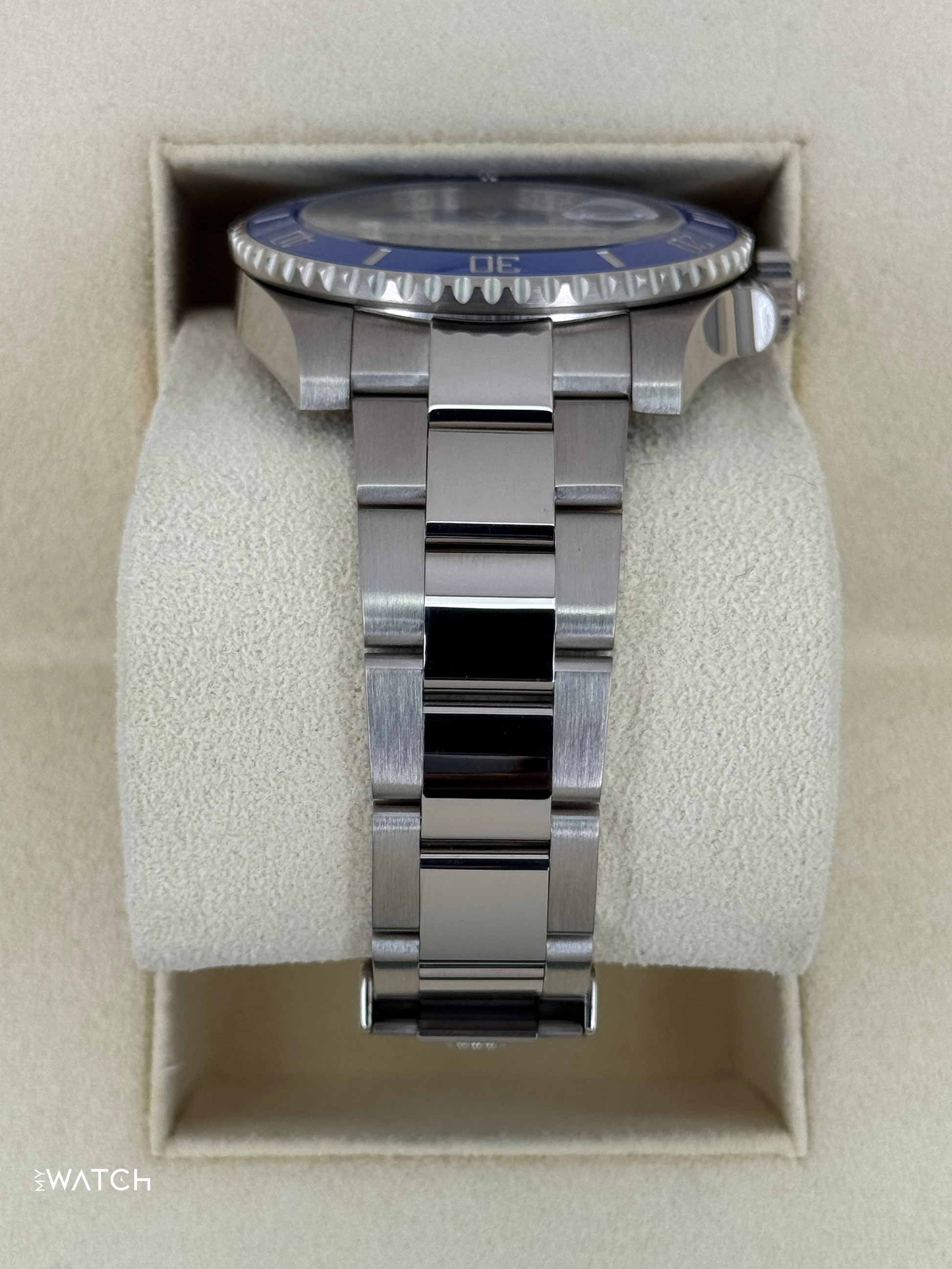 2018 Rolex Submariner "Smurf" 40mm 116619LB White Gold Blue Dial - MyWatchLLC