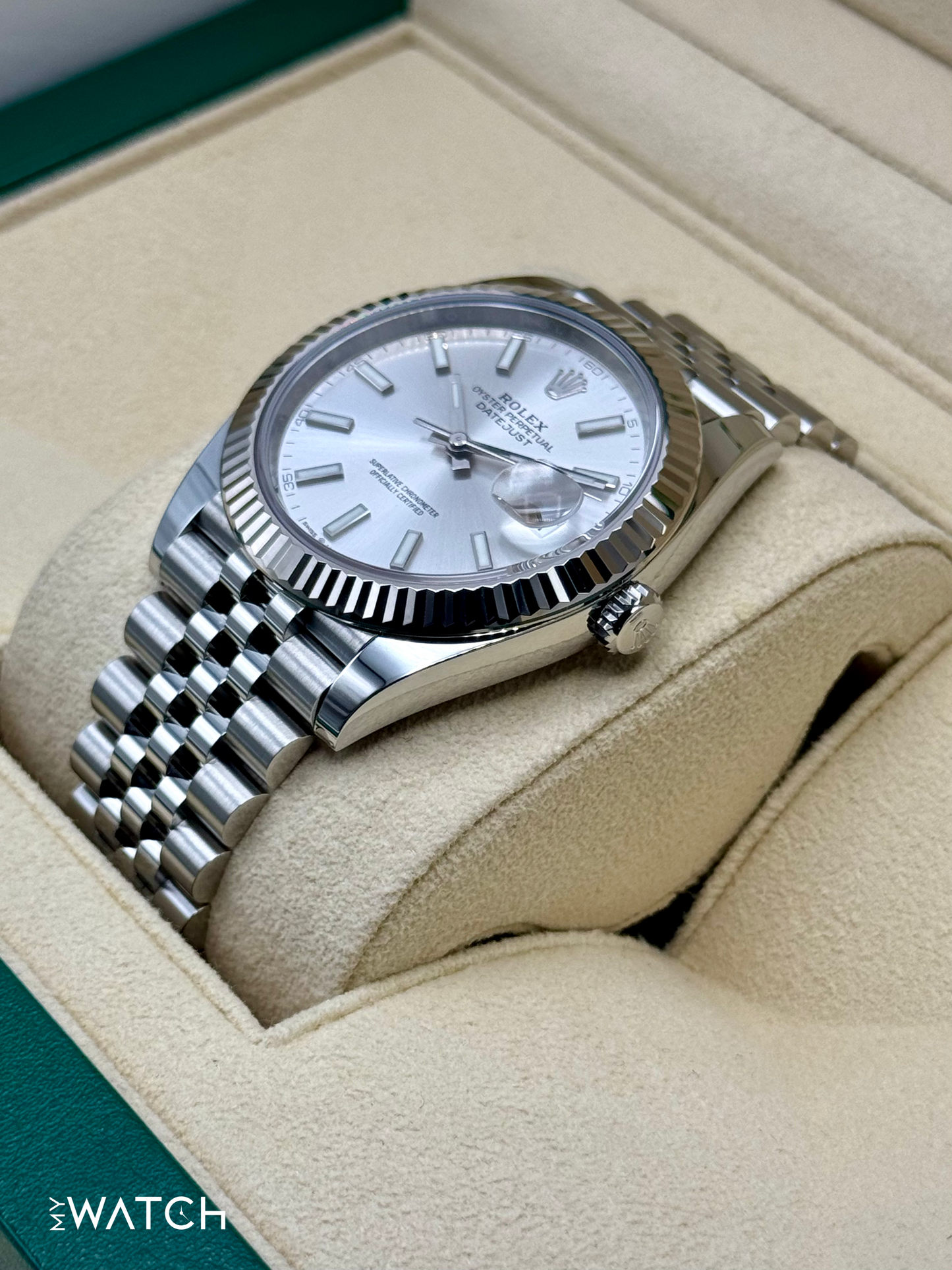 2023 Rolex Datejust 41mm 126334 Stainless Steel Jubilee Silver Dial - MyWatchLLC