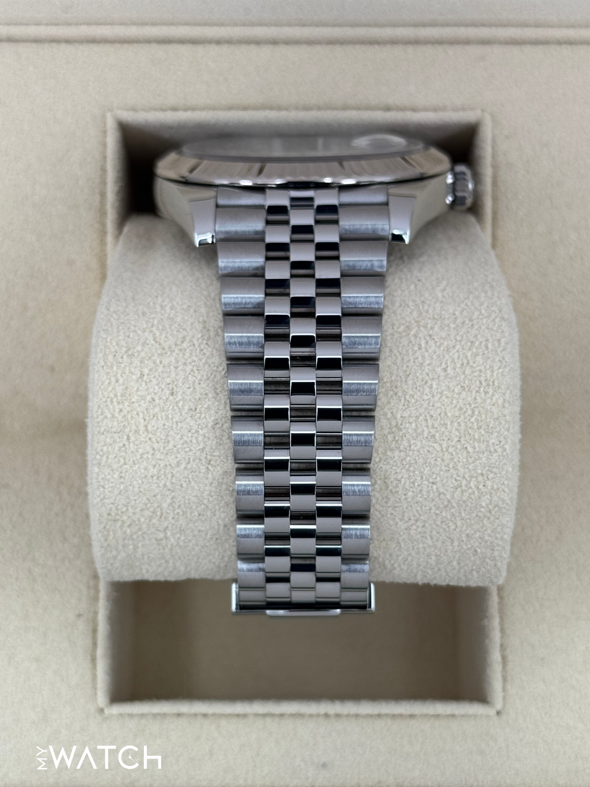 2022 Rolex Datejust 41mm 126334 Stainless Steel Jubilee White Dial - MyWatchLLC