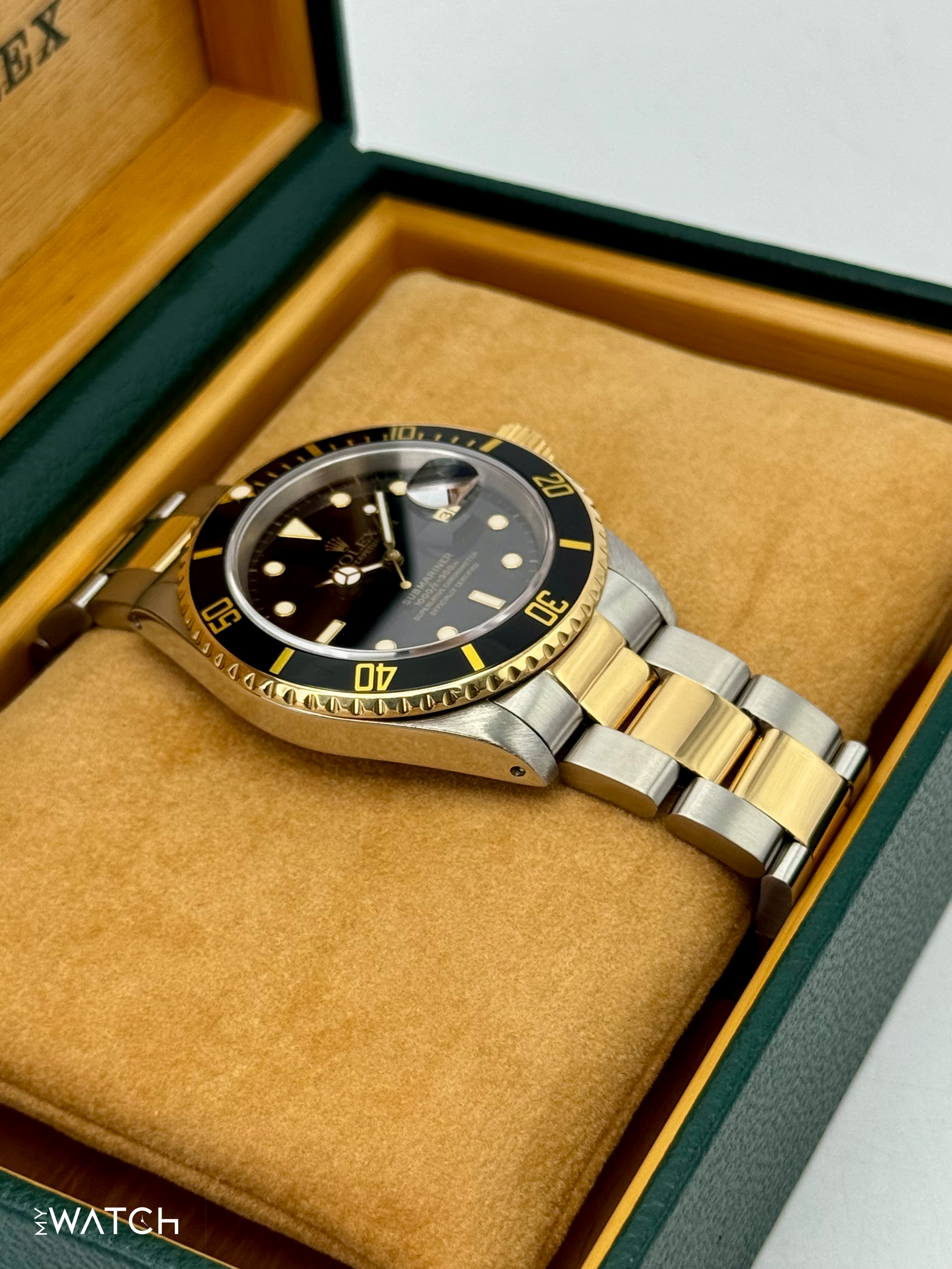 1991 Rolex Submariner 40mm 16613LN Two-Tone Black Dial - MyWatchLLC