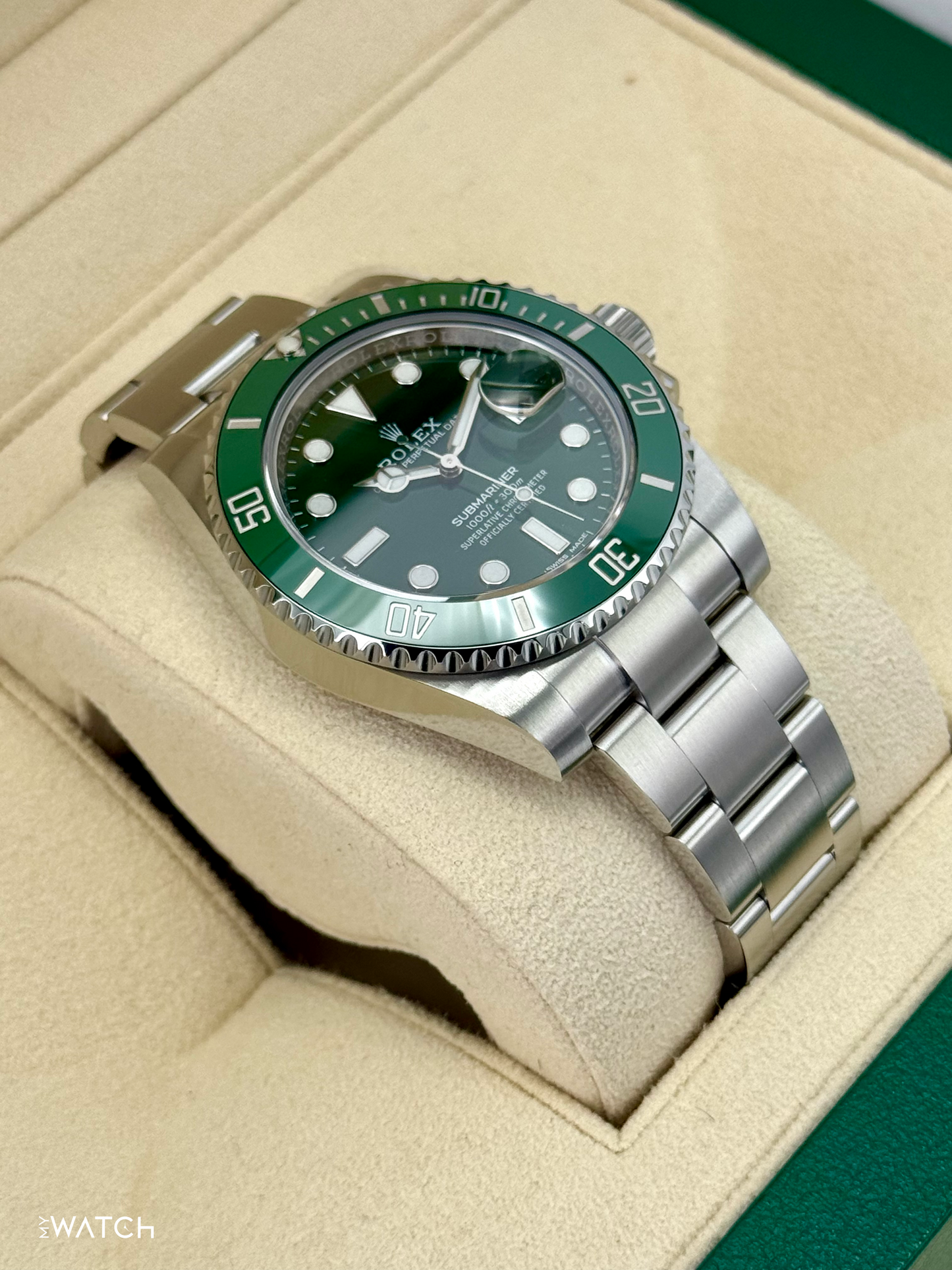 2017 Rolex Submariner “Hulkâ€?40mm 116610LV Green Dial - MyWatchLLC