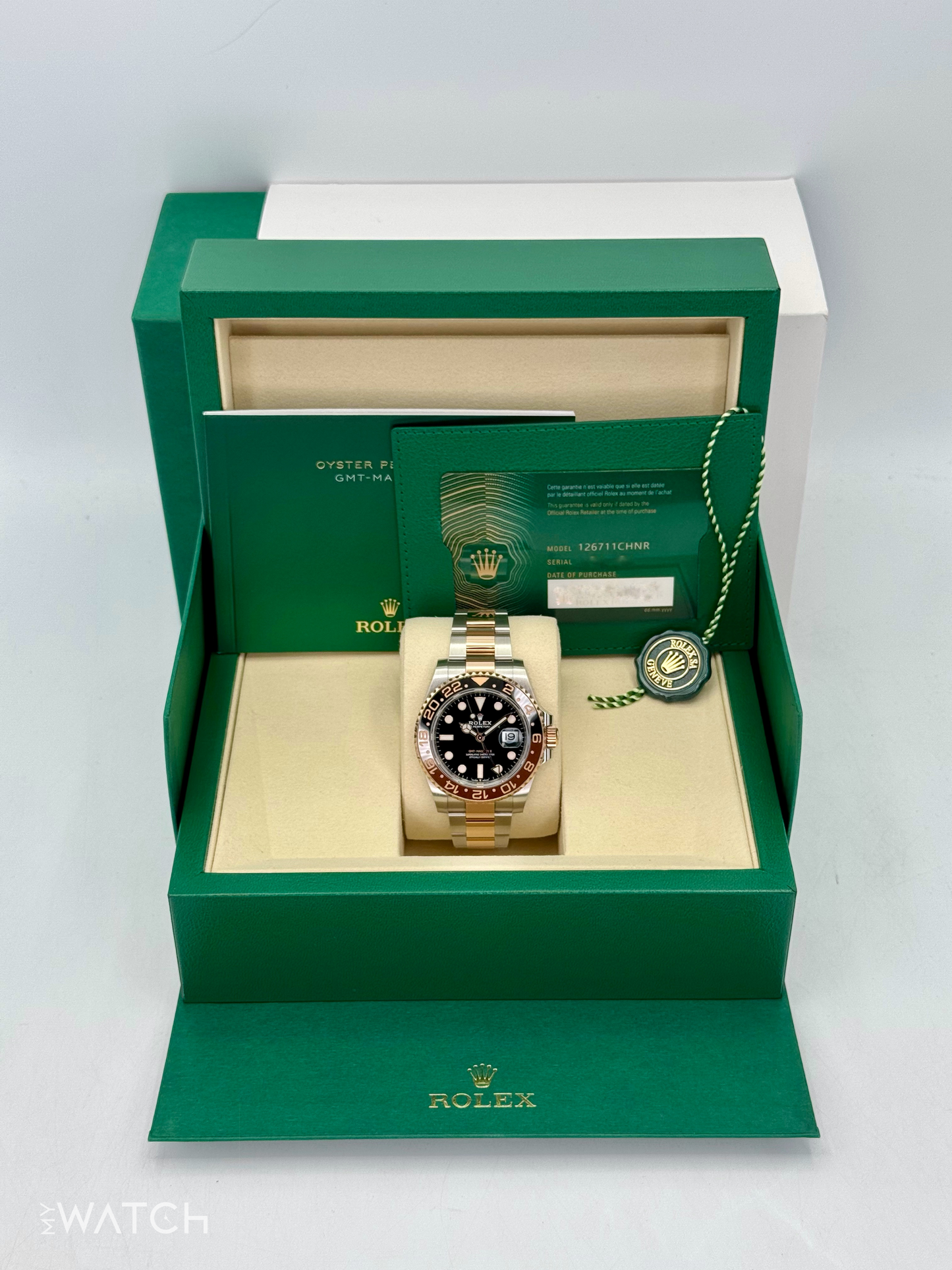 NEW 2025 Rolex GMT-Master II "Rootbeer" 40mm 126711CHNR Two-Tone - MyWatchLLC