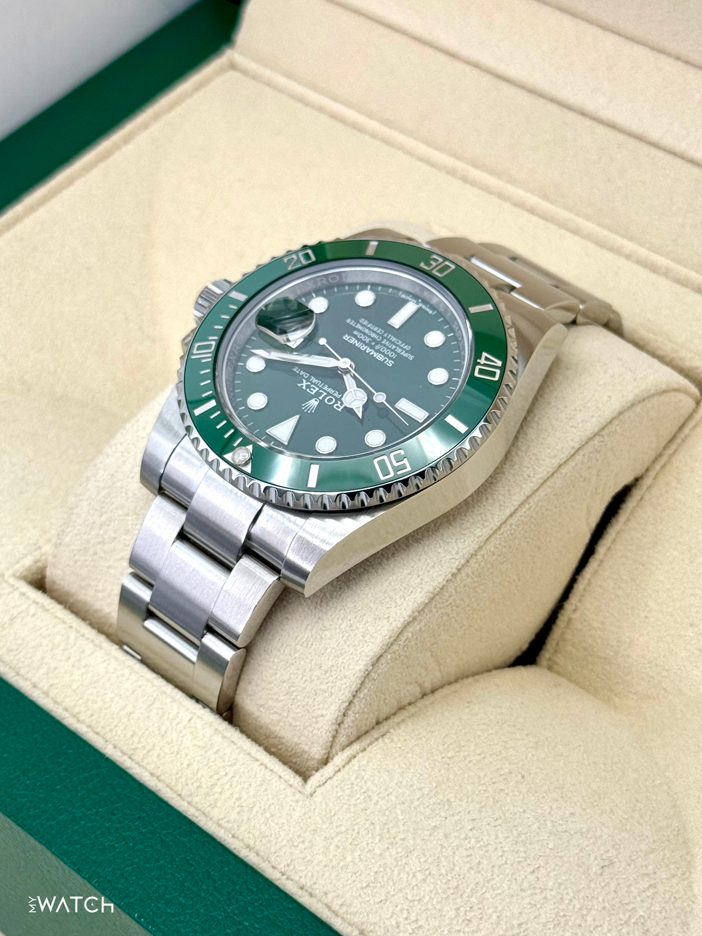 2017 Rolex Submariner "Hulk" 40mm 116610LV Green Dial - MyWatchLLC