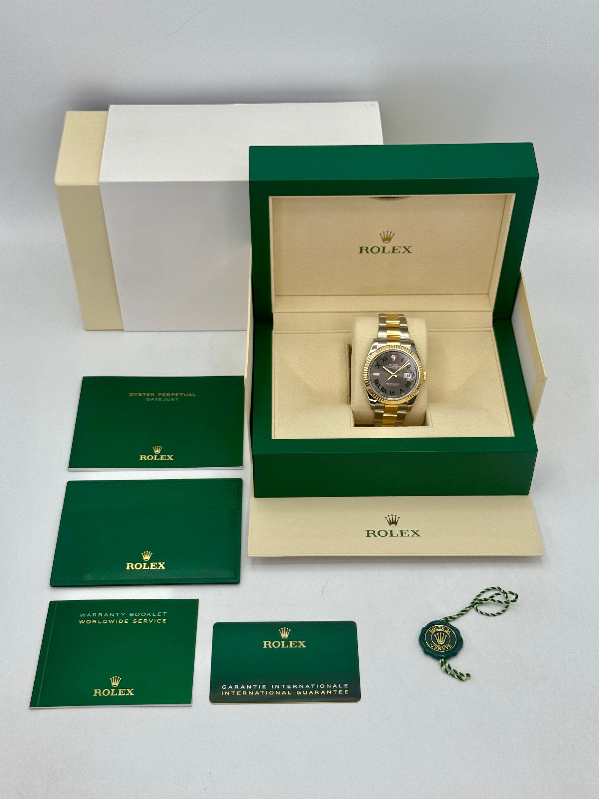 2022 Rolex Datejust 41mm 126333 Two-Tone Oyster Wimbledon Dial - MyWatchLLC