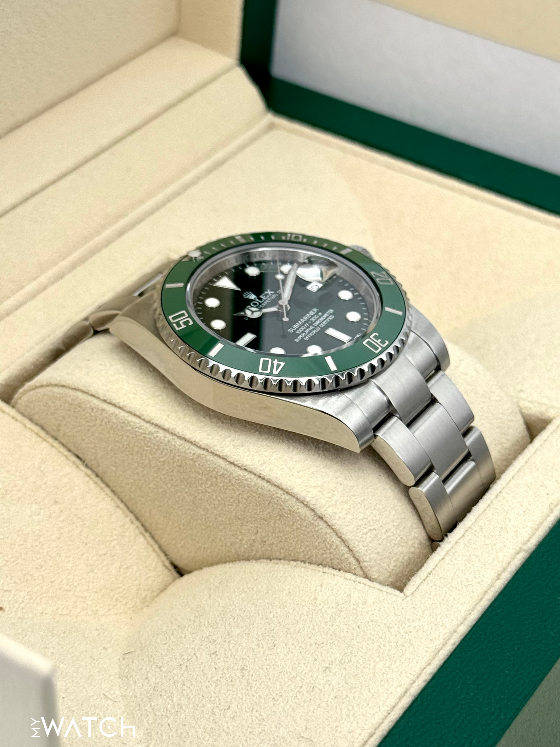 2015 Rolex Submariner “Hulkâ€?40mm 116610LV Green Dial - MyWatchLLC