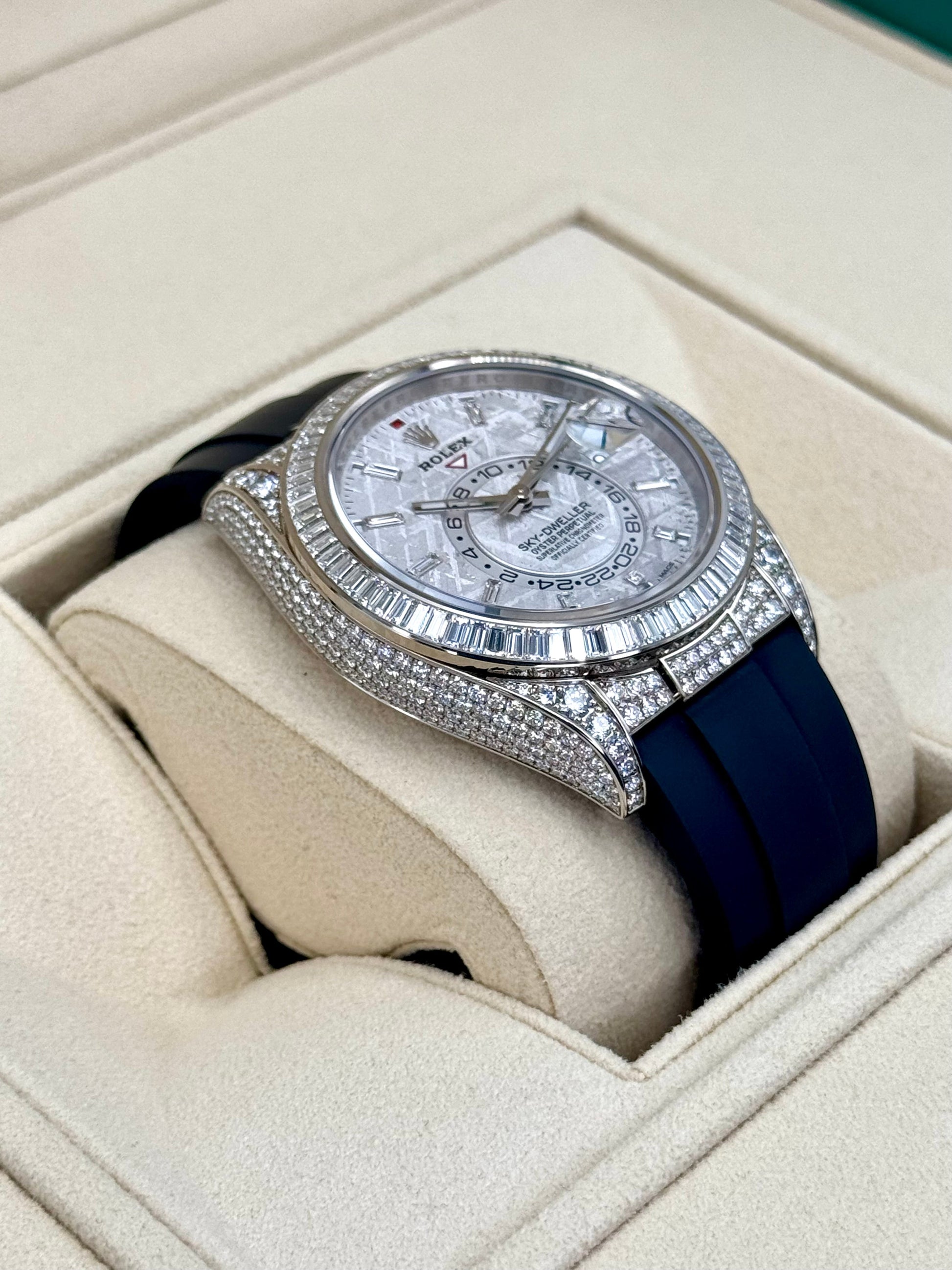 NEW 2023 Rolex Sky-Dweller Meteorite Diamond Watch 326259TBR - MyWatchLLC