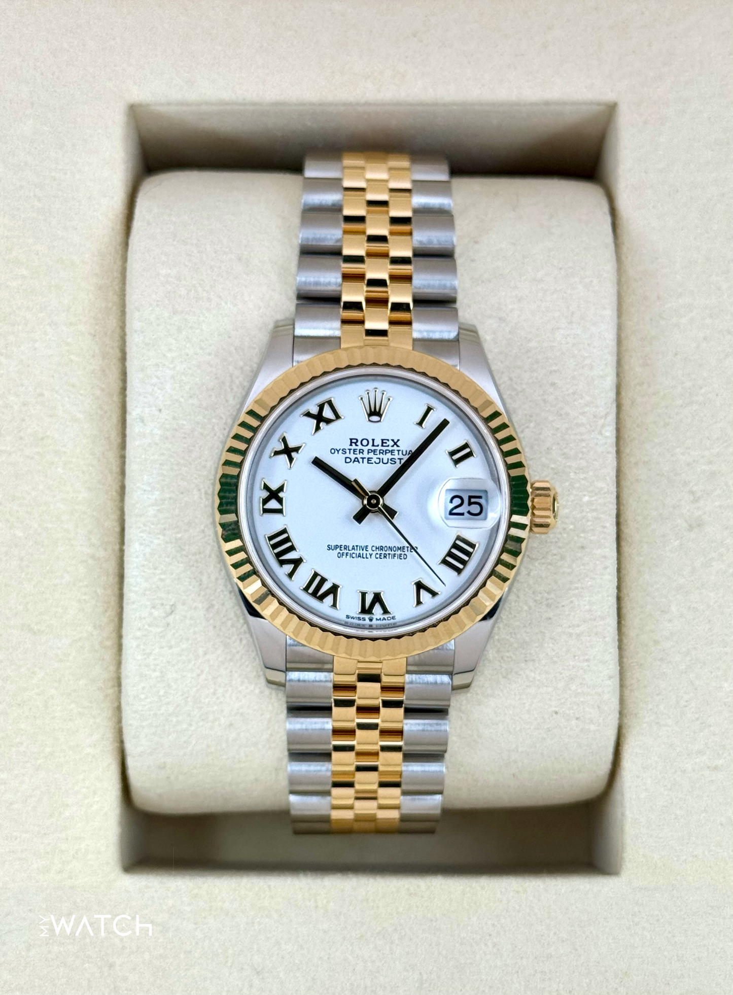 NEW 2025 Rolex Datejust 31mm 278273 Two-Tone Jubilee White Dial - MyWatchLLC