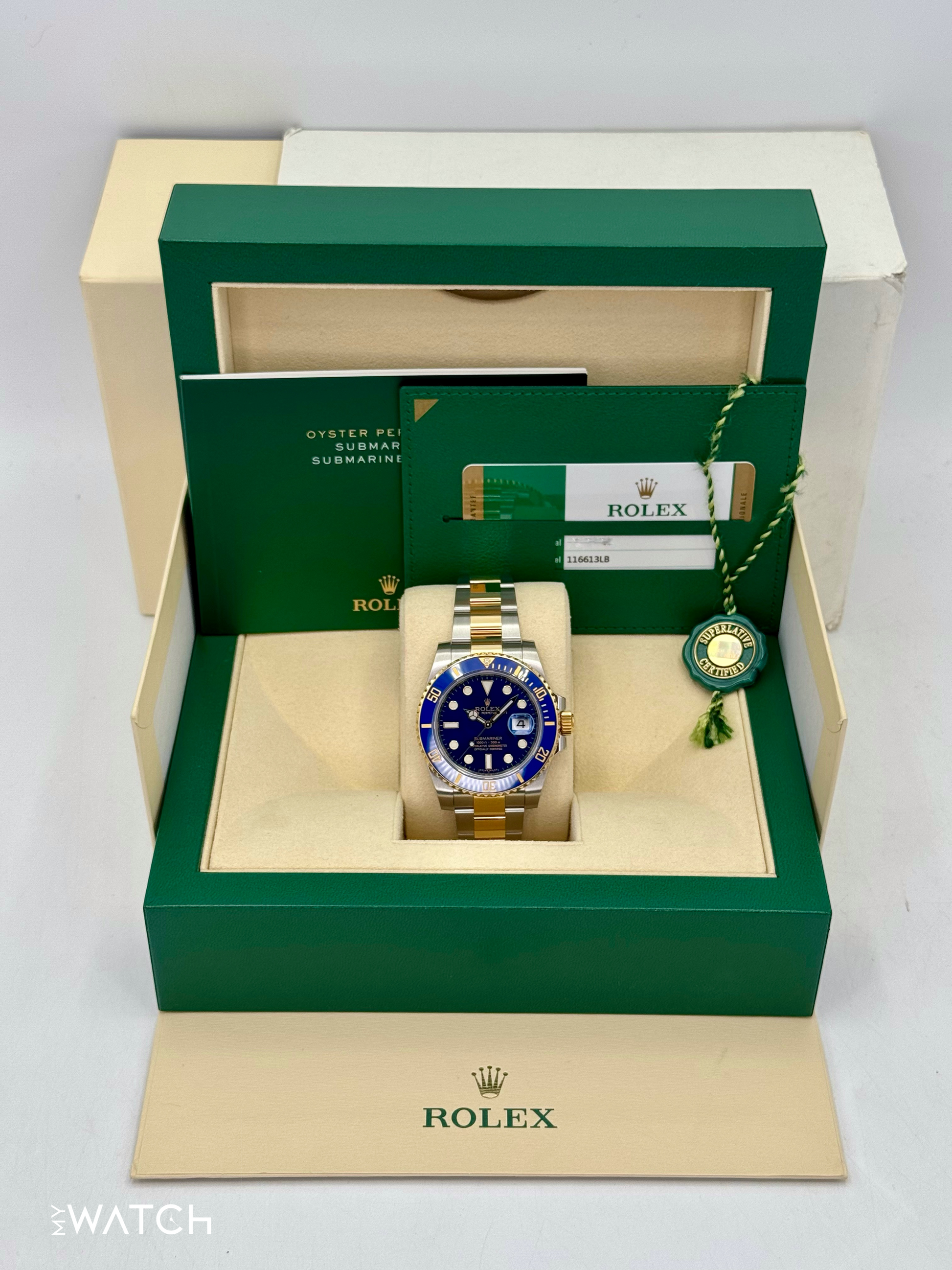 2017 Rolex Submariner "Bluesy" 40mm 116613LB Two-Tone Blue Dial - MyWatchLLC