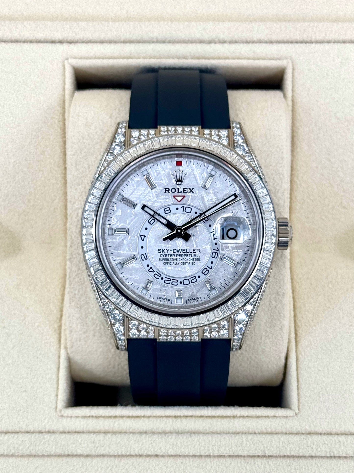 NEW 2023 Rolex Sky-Dweller Meteorite Diamond Watch 326259TBR - MyWatchLLC