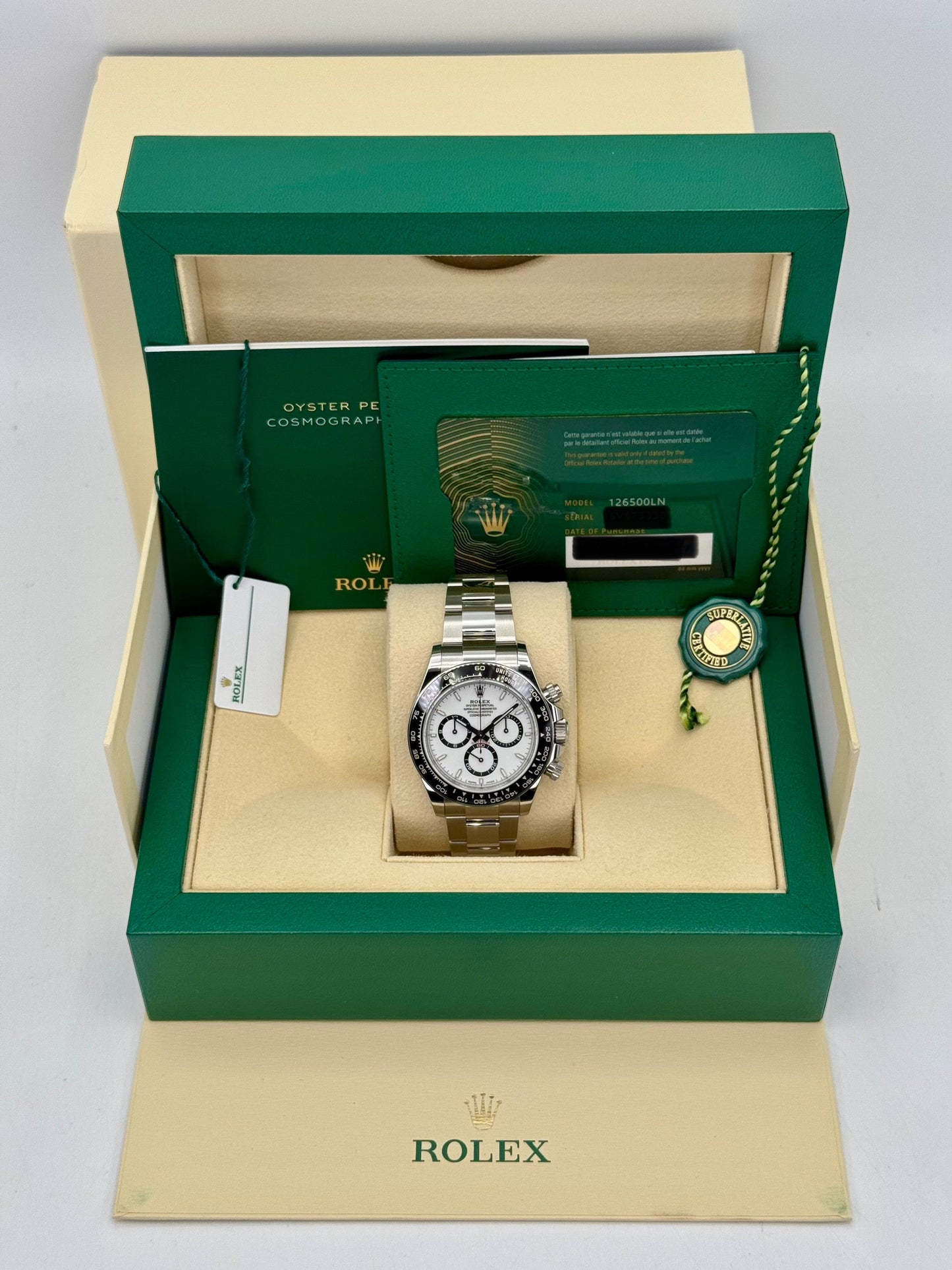 NEW 2025 Rolex Daytona 40mm 126500LN Stainless Steel Panda Dial - MyWatchLLC