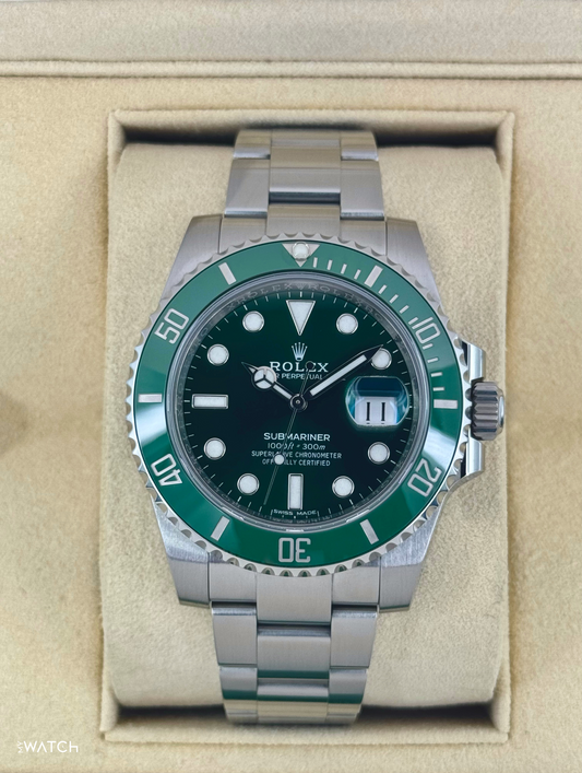2017 Rolex Submariner "Hulk" 40mm 116610LV Green Dial - MyWatchLLC