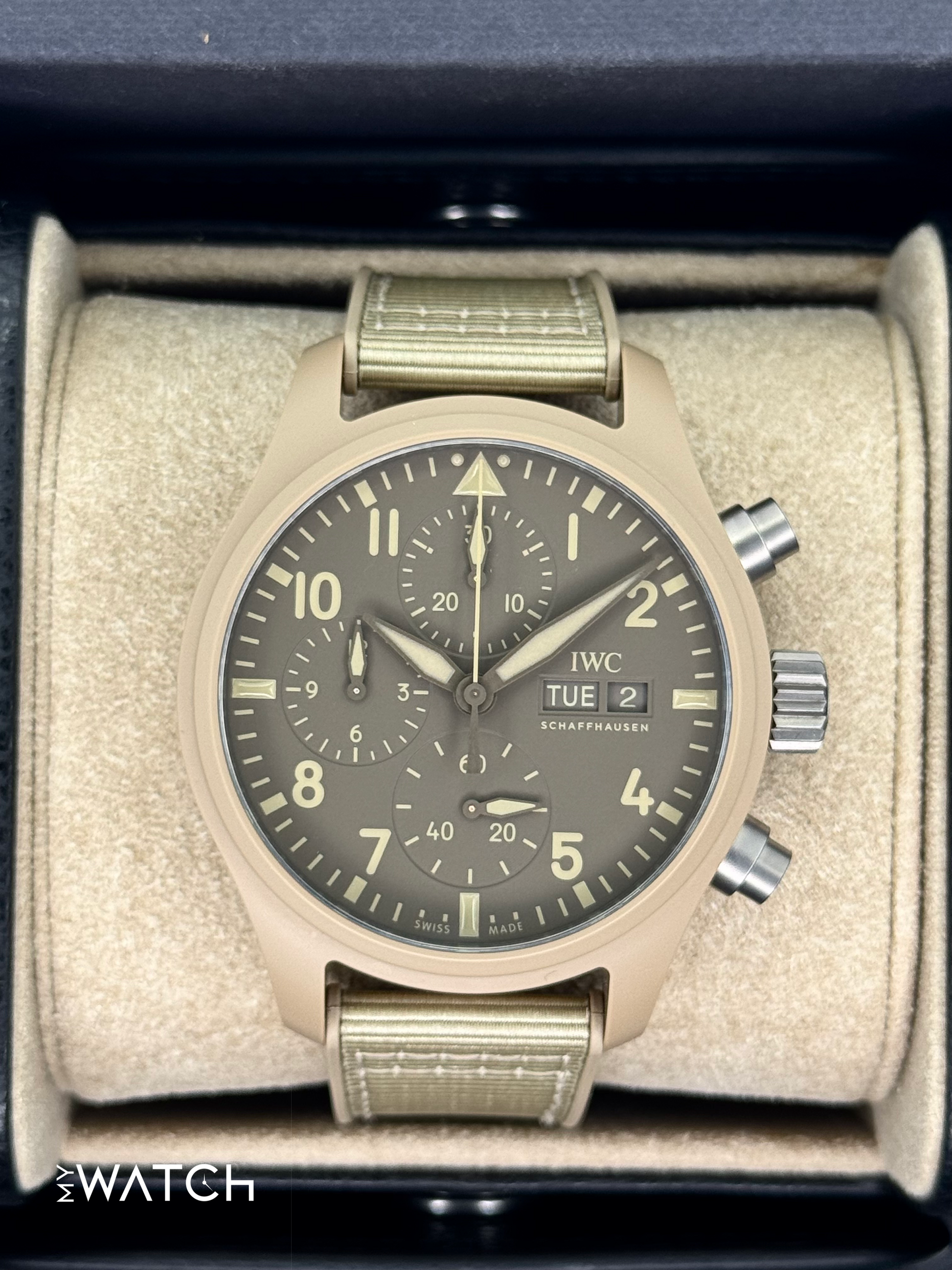 NEW 2025 IWC Top Gun Mojave Desert 41mm IW389402 Chronograph - MyWatchLLC