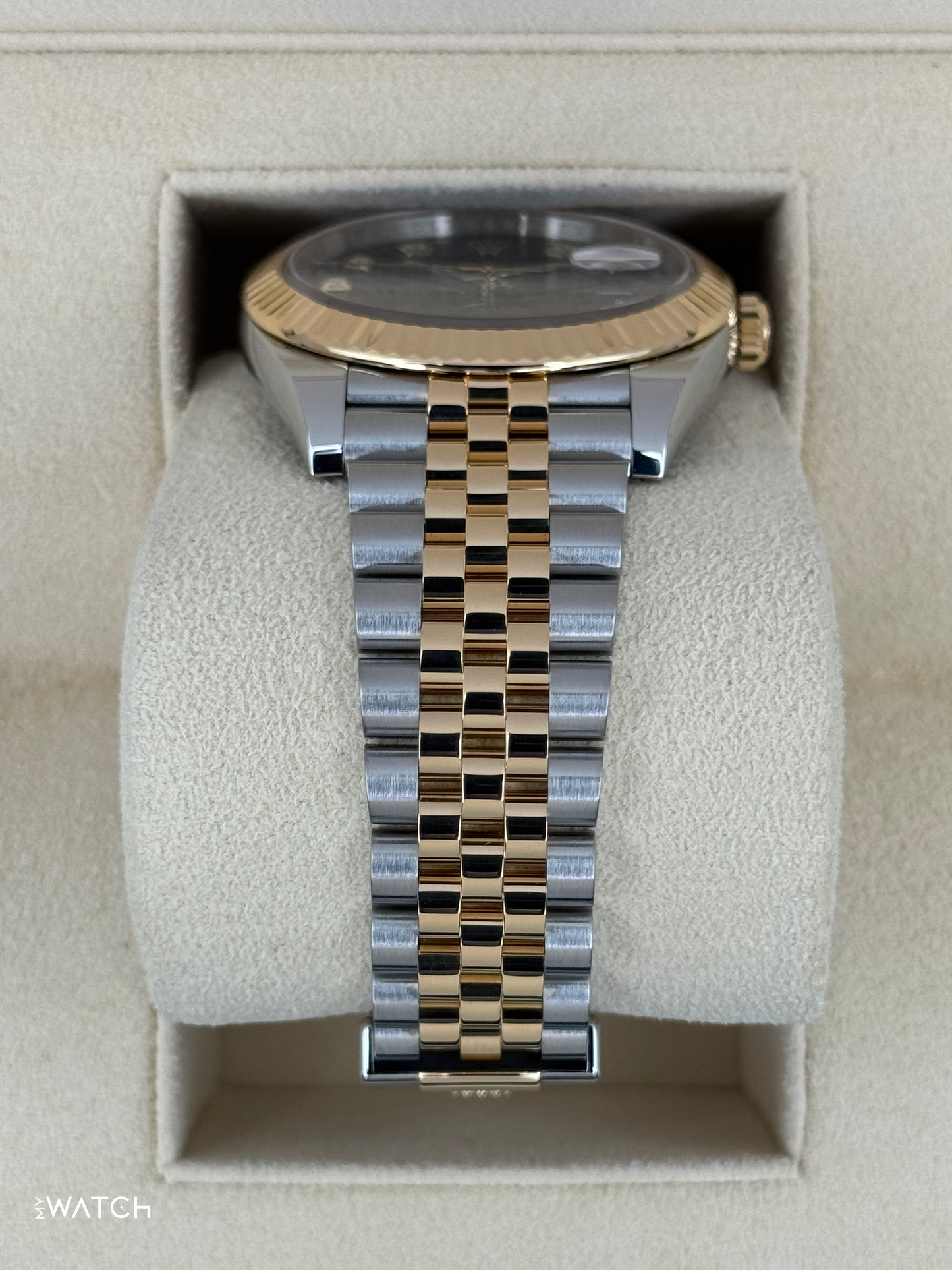 2024 Rolex Datejust 41mm 126333 Two-Tone Jubilee Black Diamond Dial - MyWatchLLC