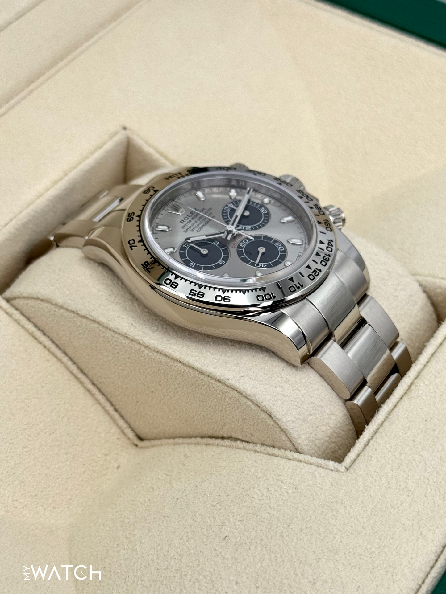 2020 Rolex Daytona "Ghost" 40mm 116509 White Gold Silver Dial - MyWatchLLC