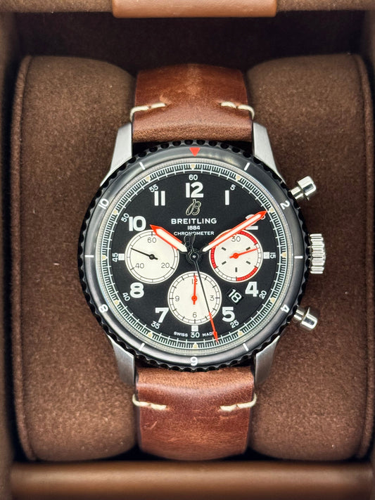 Breitling Aviator 8 B1 Chrono 43mm AB01194 Stainless Steel Black Dial - MyWatchLLC