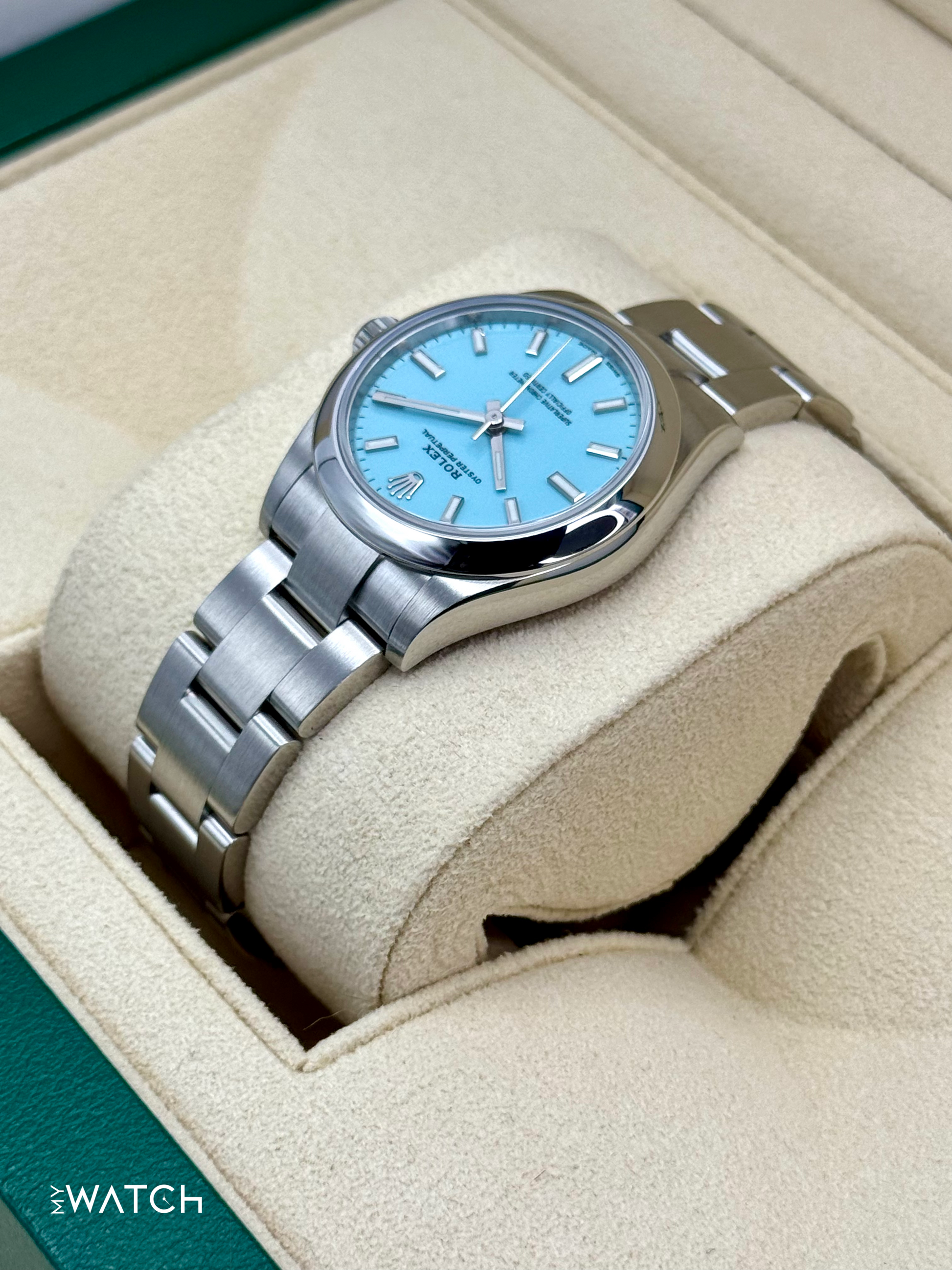 2023 Rolex Oyster Perpetual 31mm 277200 Turquoise Tiffany Blue Dial - MyWatchLLC