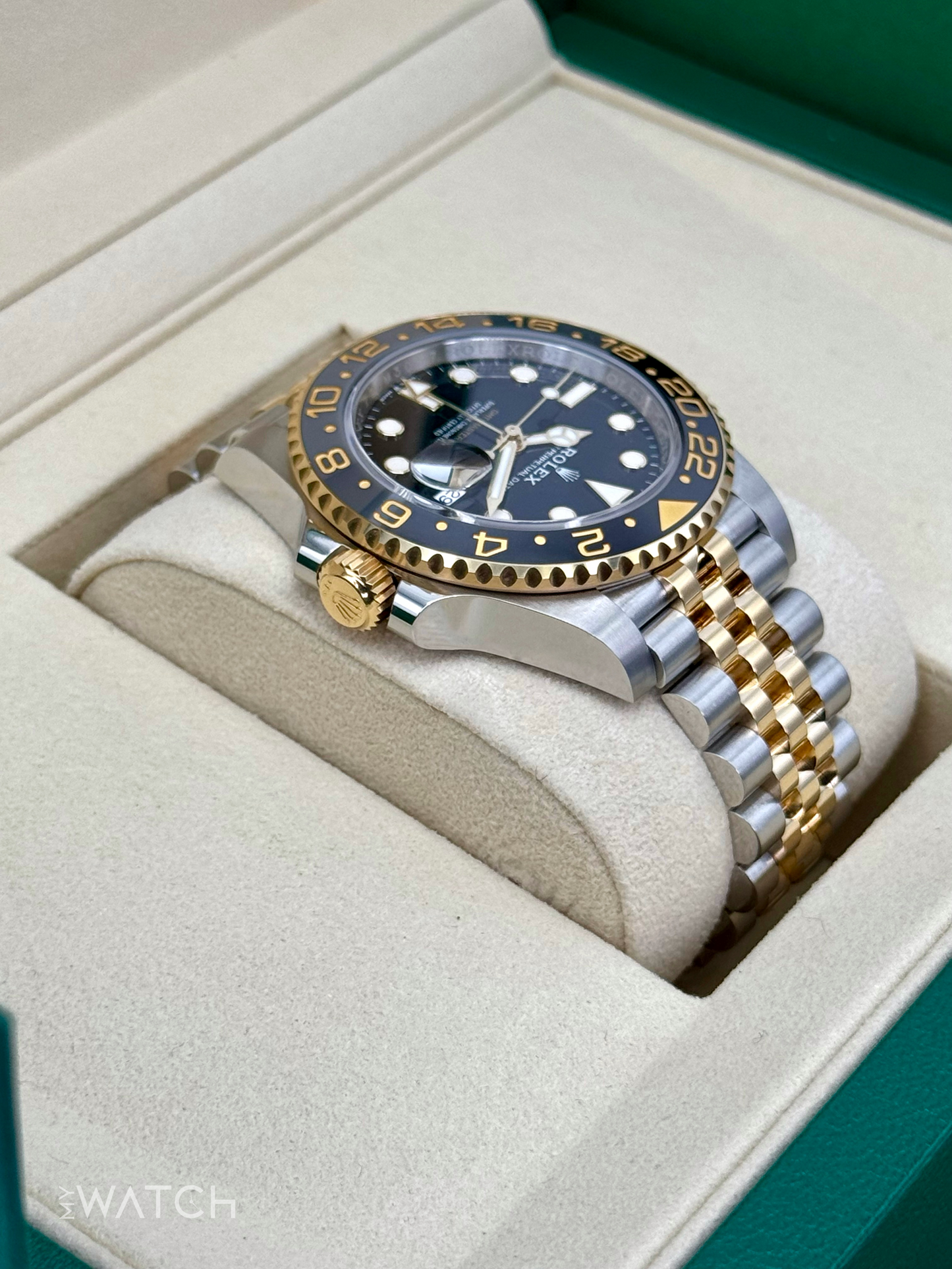 2025 Rolex GMT-Master II 40mm 126713GRNR Two-Tone Jubilee - MyWatchLLC