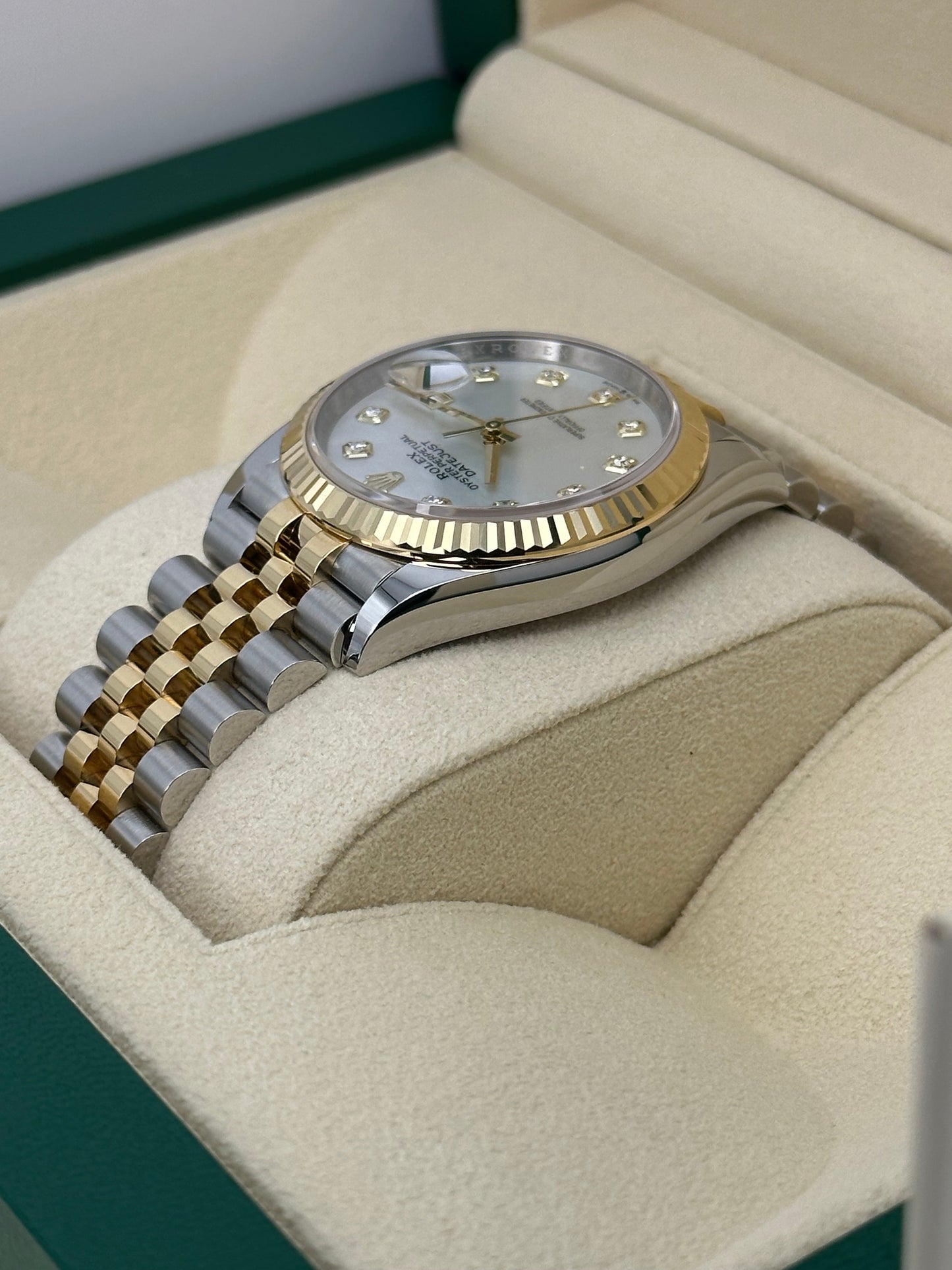 NEW 2023 Rolex Datejust 36mm 126233 Mother of Pearl Diamond Dial - MyWatchLLC