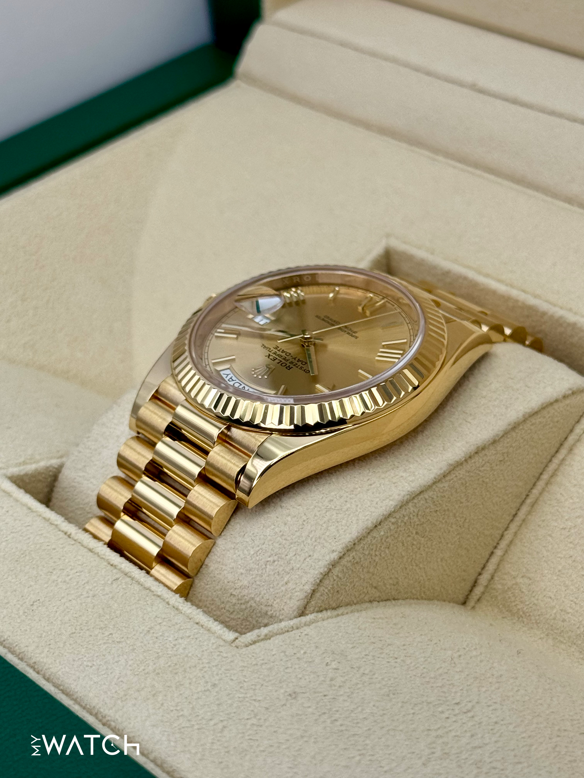 2022 Rolex Day-Date 40mm 228238 Presidential Champagne Dial - MyWatchLLC
