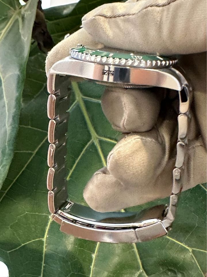 New 2015 Rolex Submariner 116610LV Green Dial Oyster - MyWatchLLC