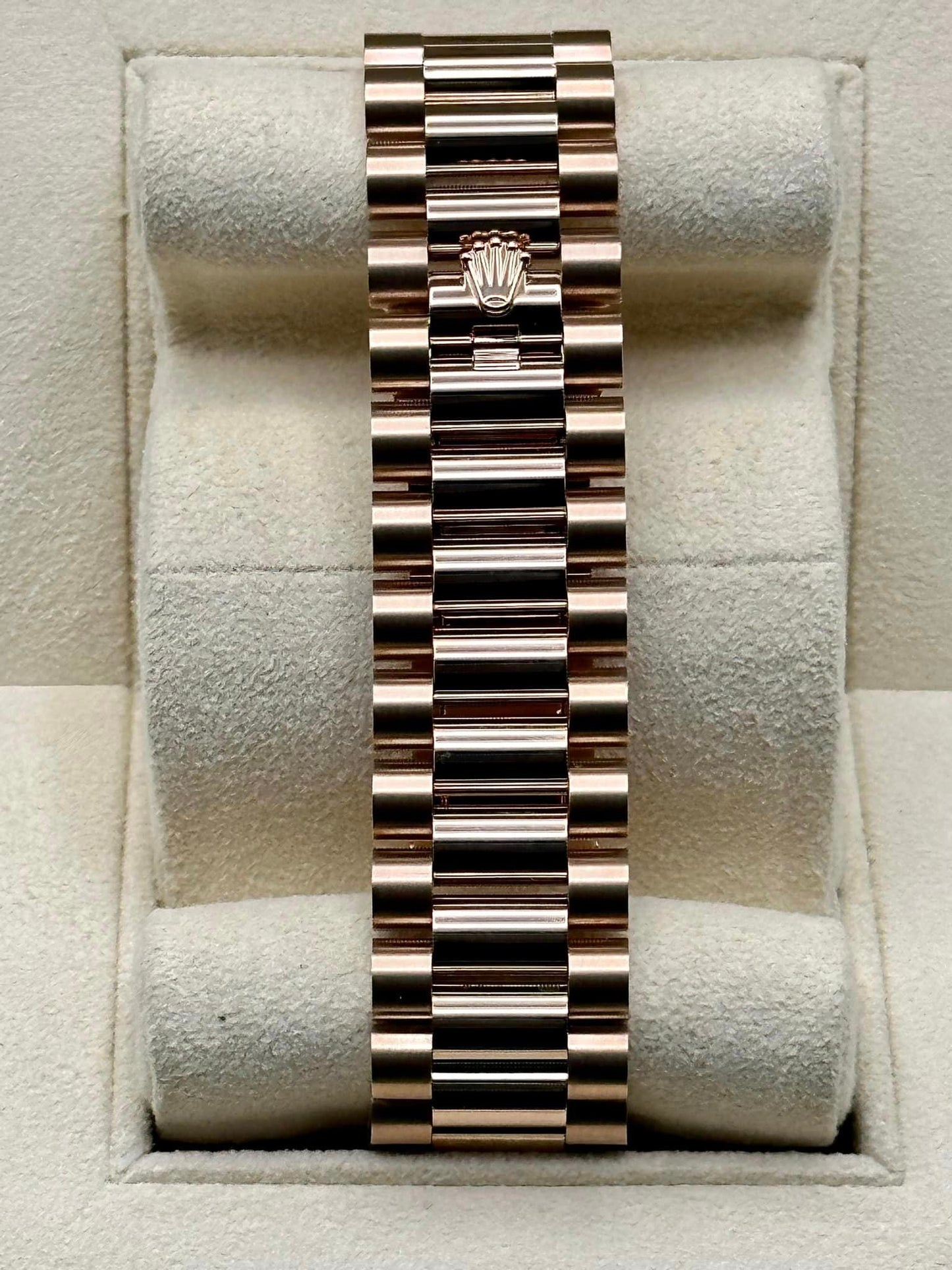 NEW 2020 Rolex Day-Date 40mm 228235 Rose Gold Green Roman Numerals - MyWatchLLC