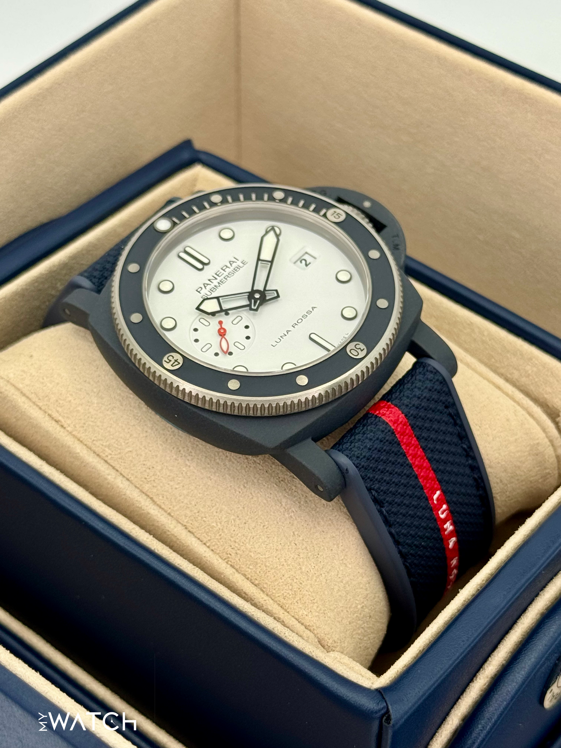 NEW 2025 Panerai Quarantaquattro 44mm PAM01543 Ceramic White Dial - MyWatchLLC