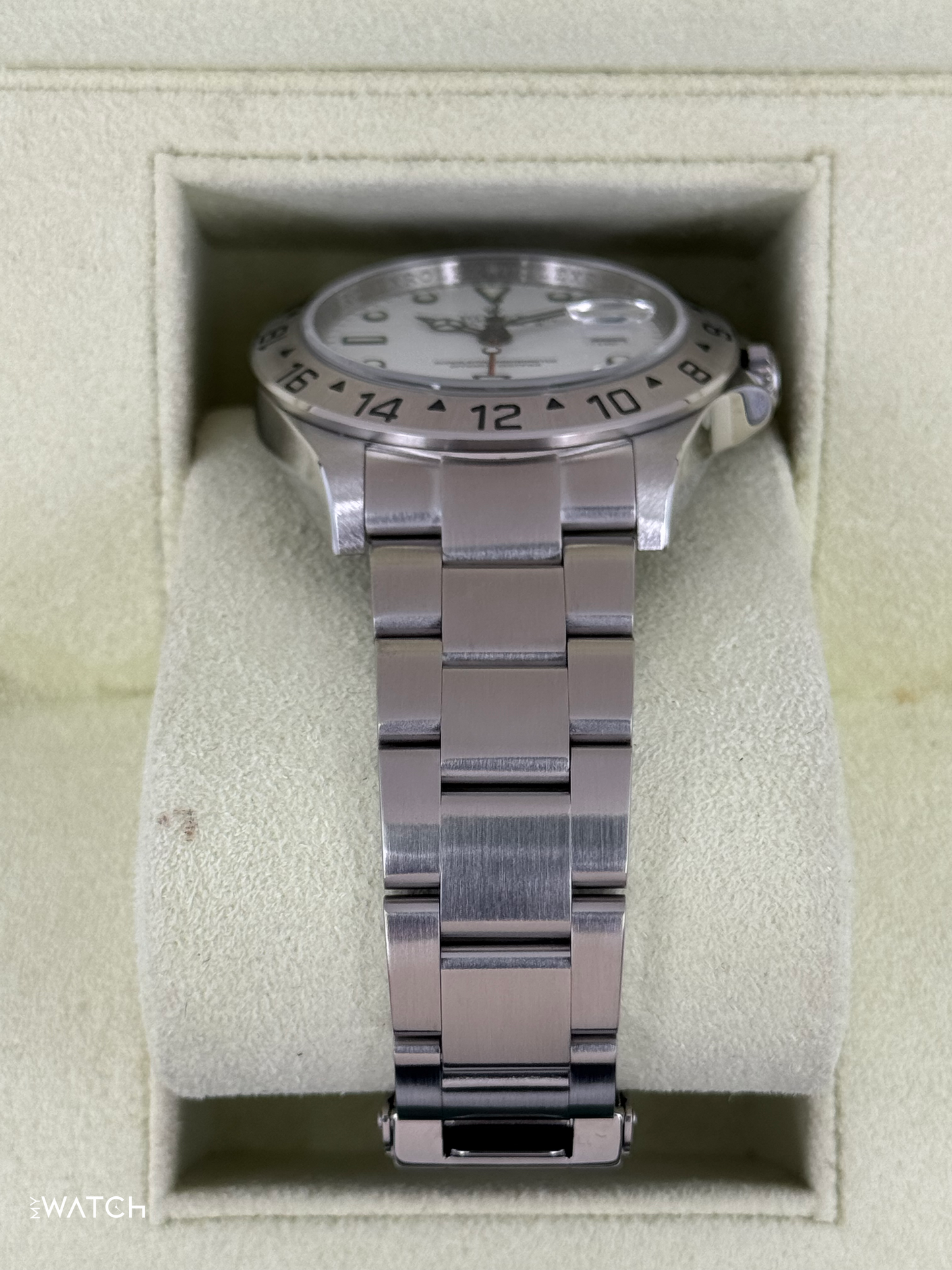 2008 Rolex Explorer II 40mm 16570 Stainless Steel Polar White Dial - MyWatchLLC